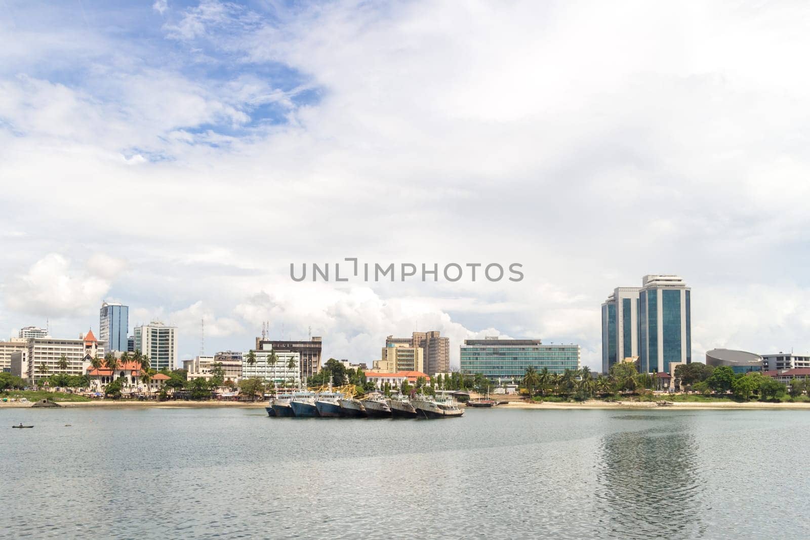 The shores of the Indian Ocean in Dar es Salaam, Tanzania