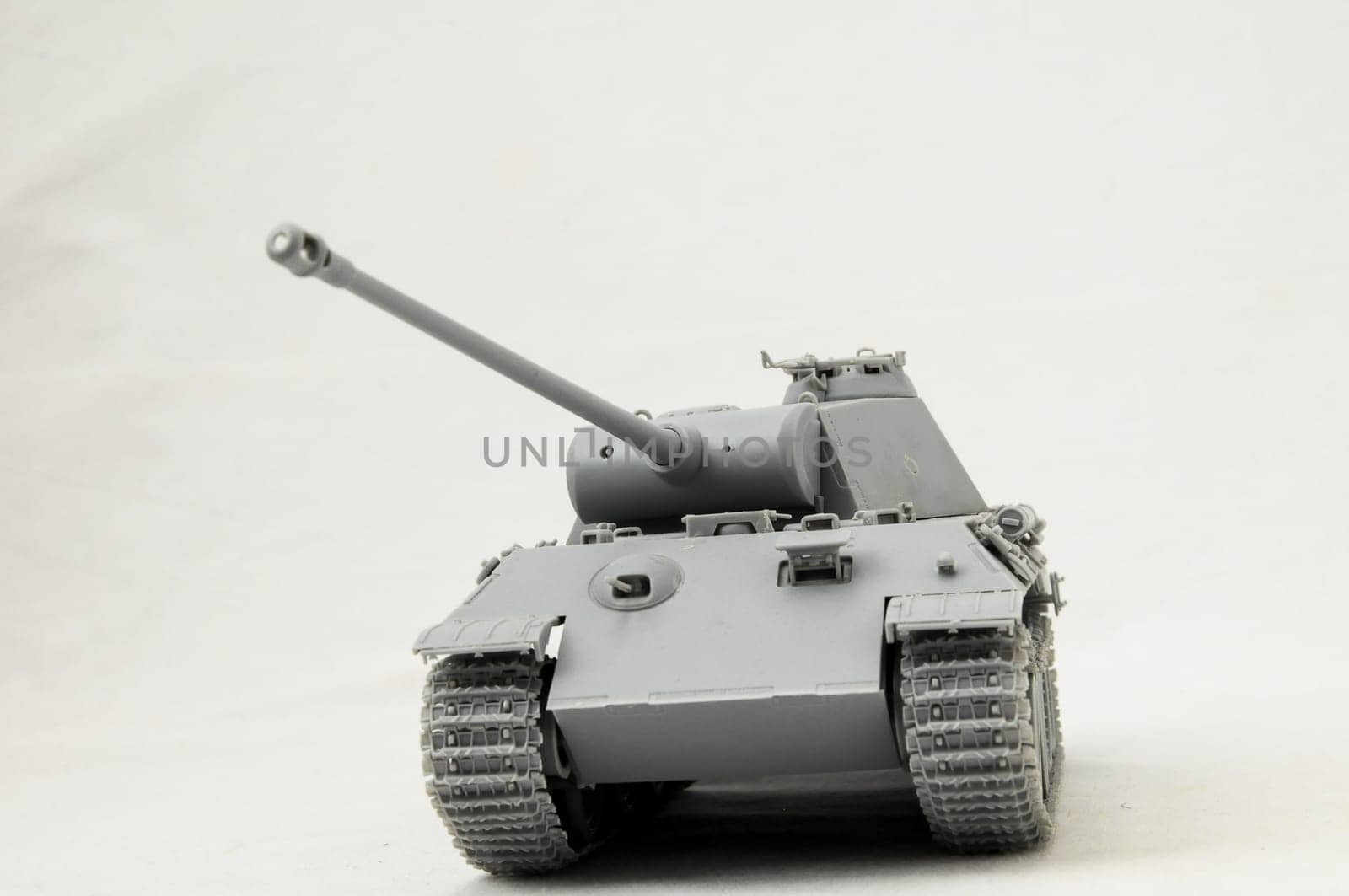 The Model Tank King Tiger 2 of WW2 on a White Background
