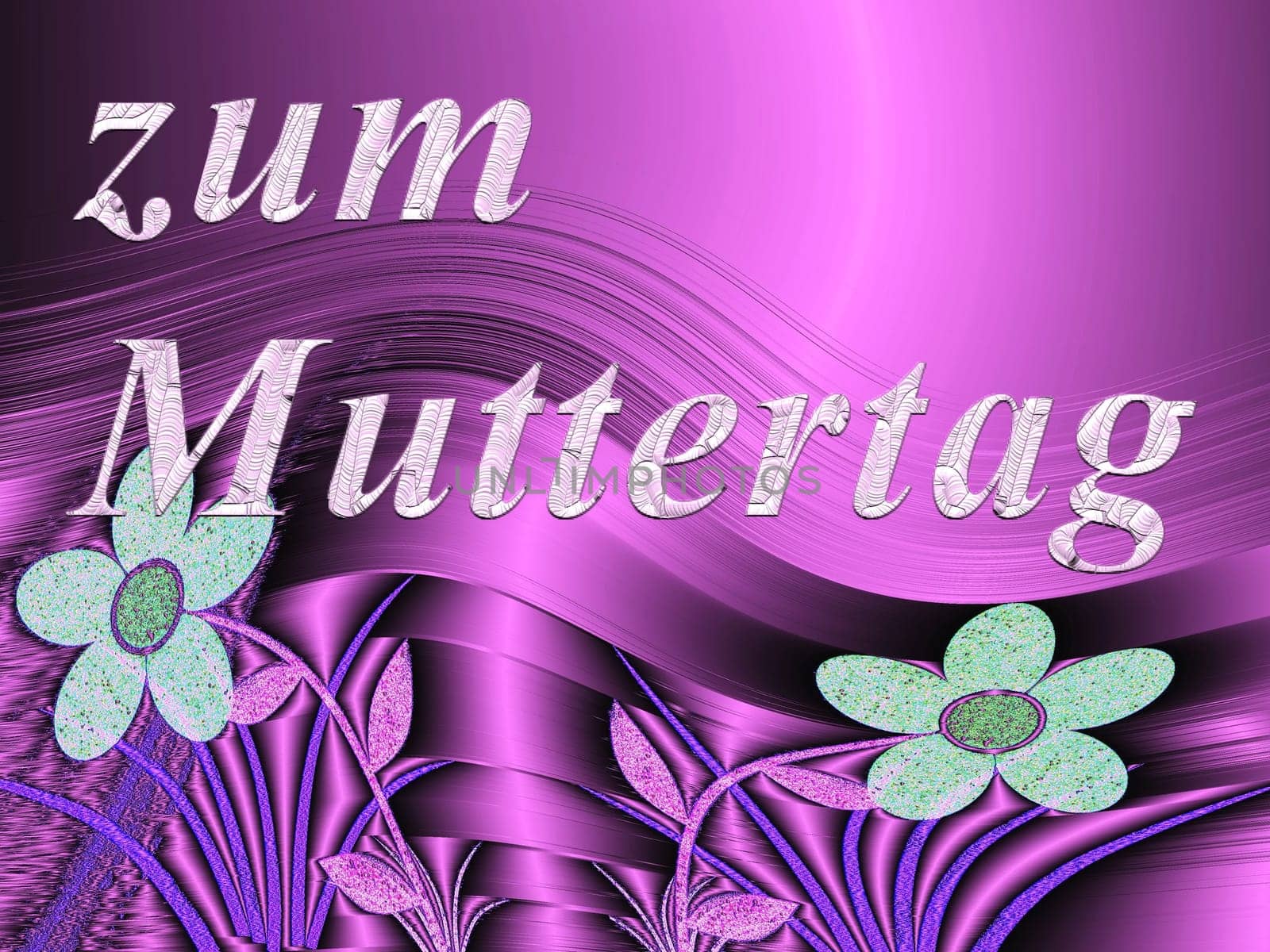 happy mothers day in letters and gold hearts