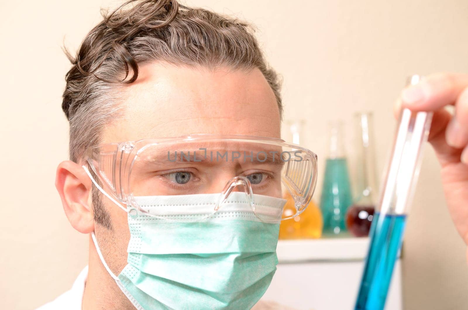 Doctor with test tube