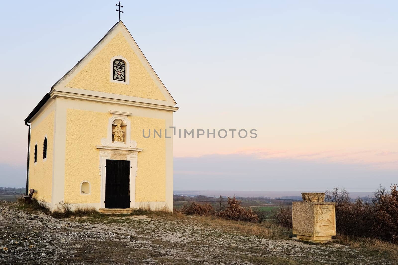 Chapel on a hill in Burgenland near St. Margarethen
