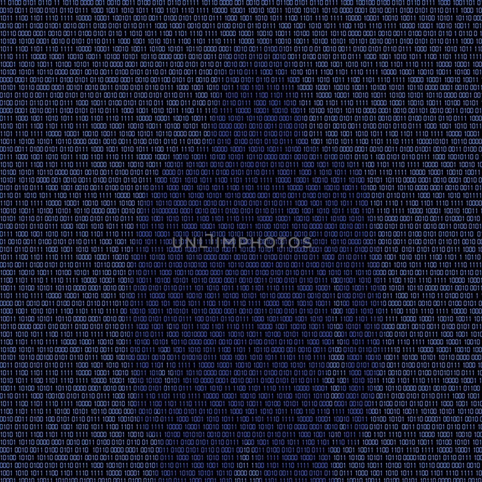Hackey in Silhouette and Binary codes background