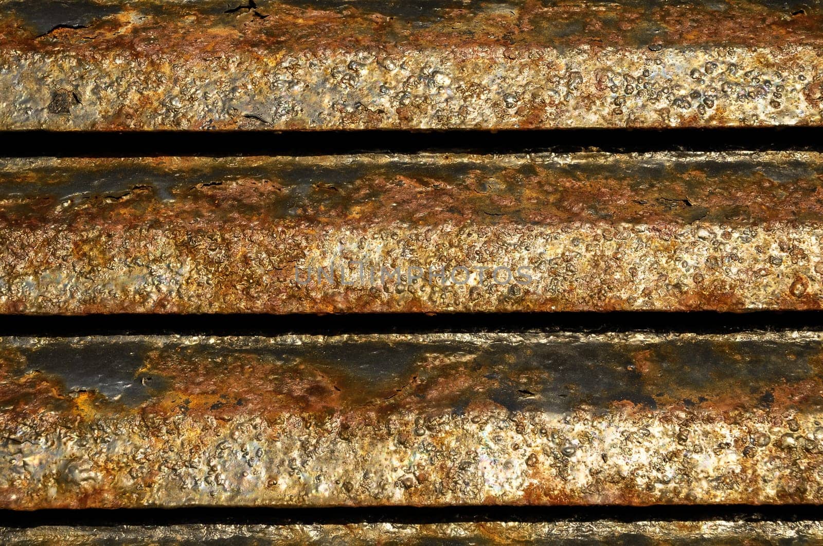 Old Vintage Blue Painted Metal with Rust Texture