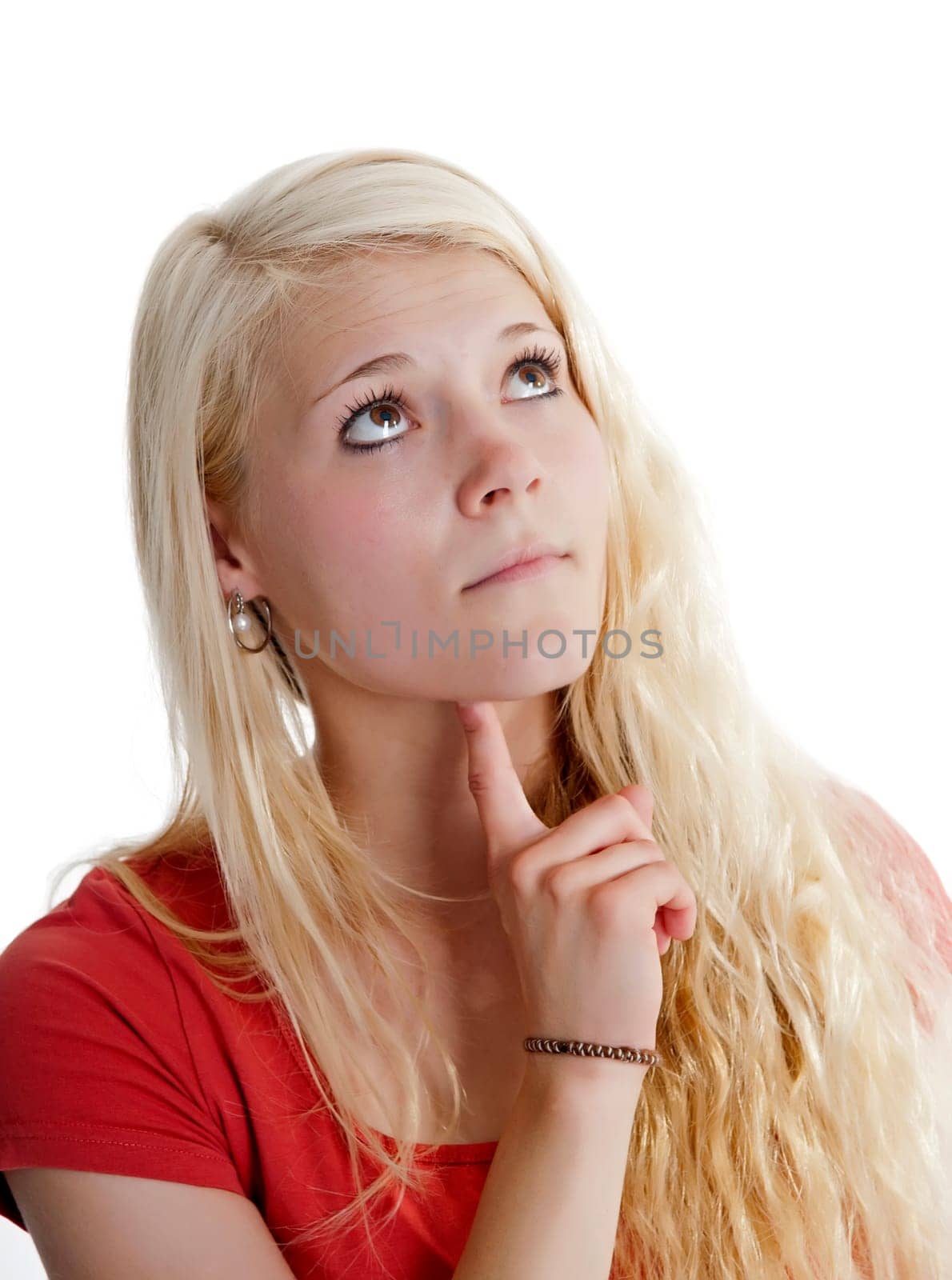 thoughtful young woman