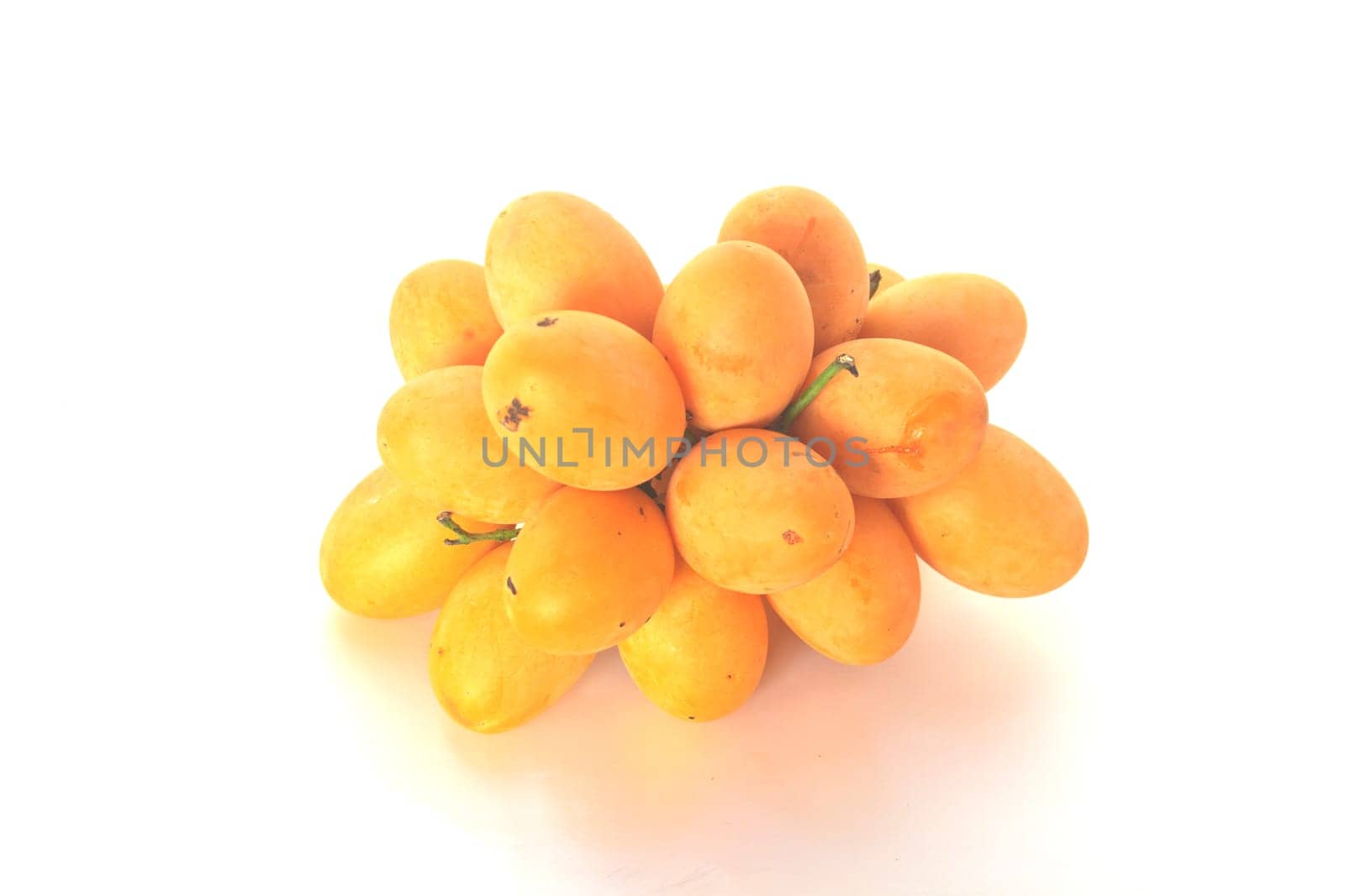 thai fresh fruit, Marian plum isolated on white background