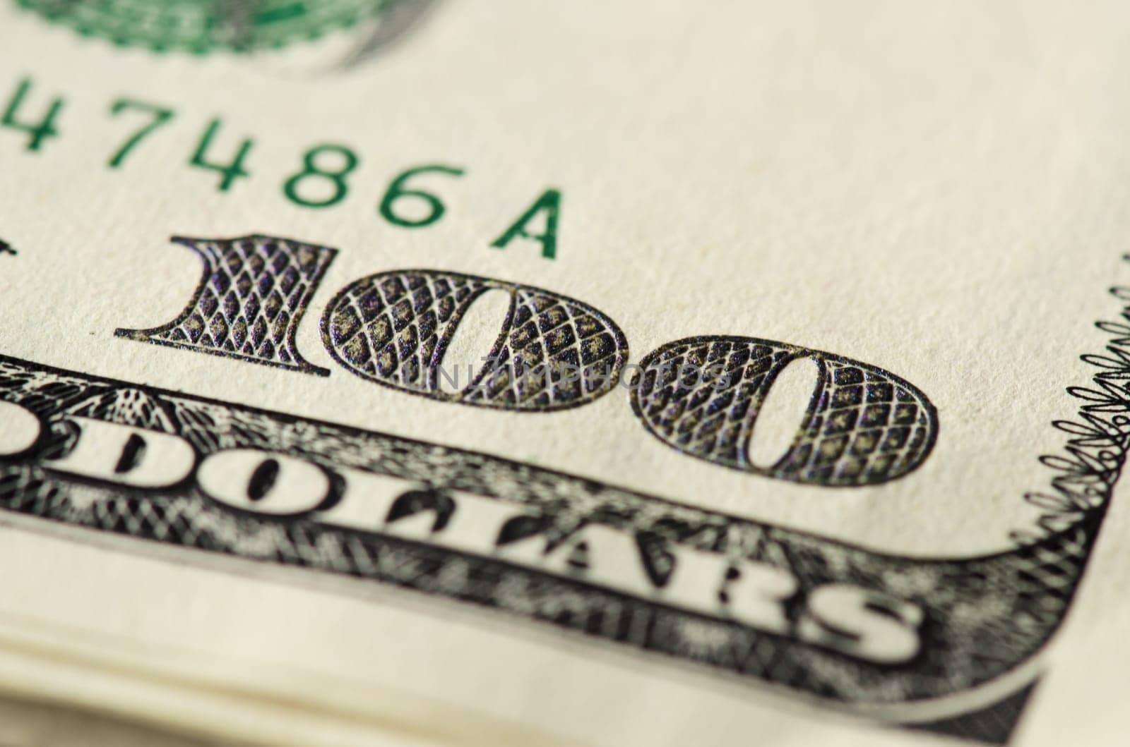 Close to one hundred U.S. dollars. Concept of business and finance.