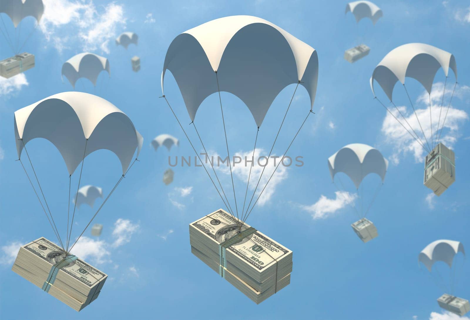 Concept of how to earn money easy.