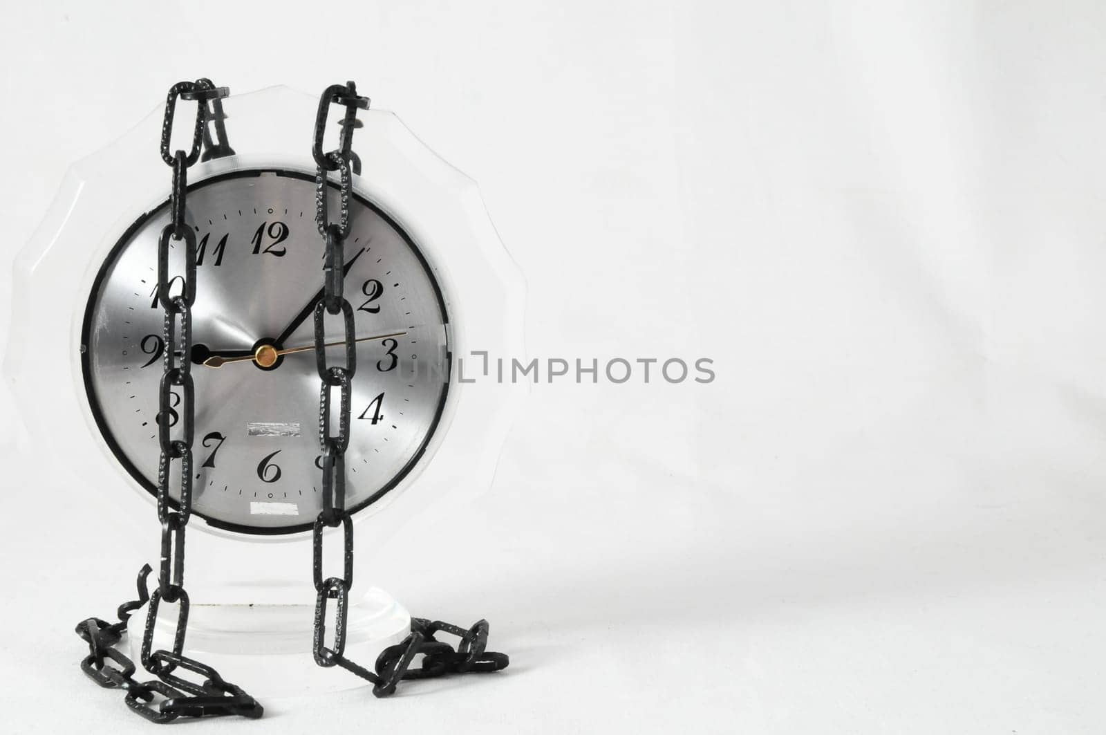 Retro Vintage Alarm Clock on a White Background