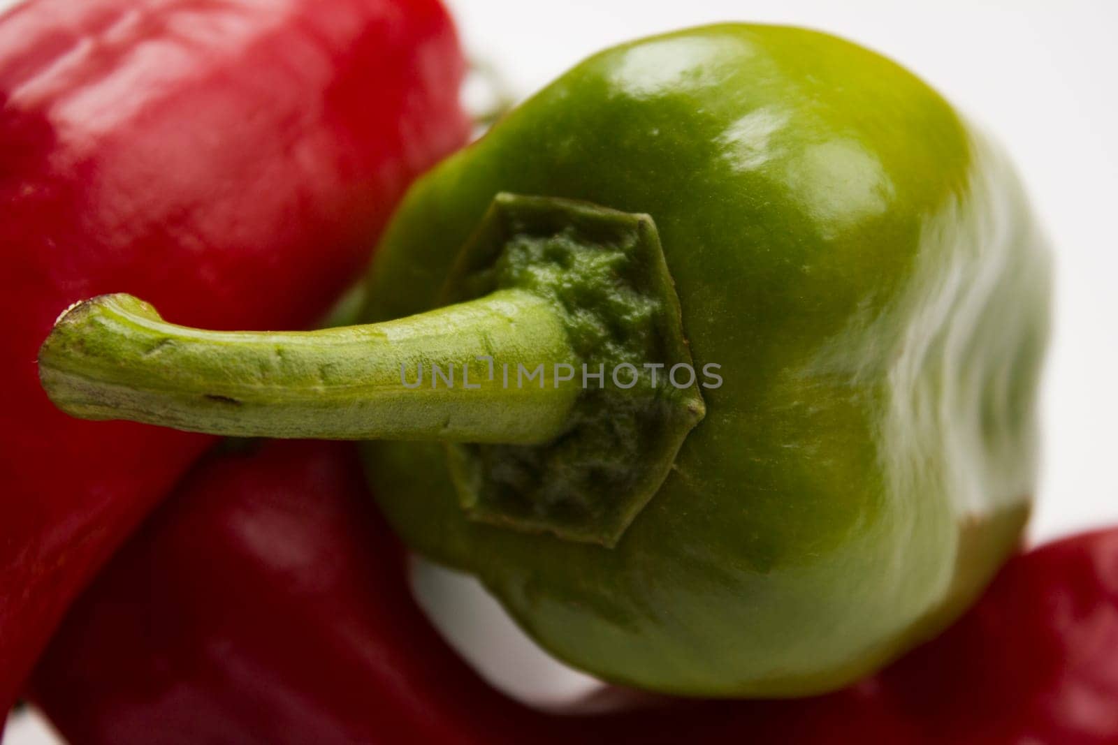 Composition of fresh and vibrant peppers.