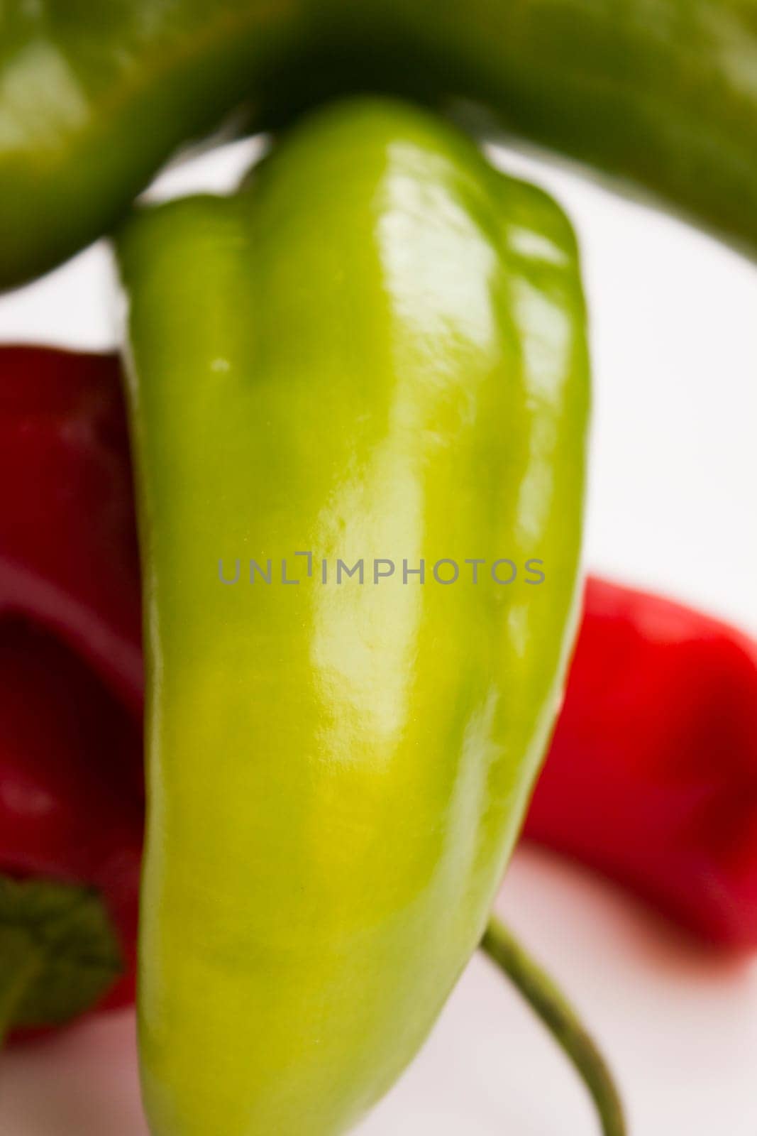 Composition of fresh and vibrant peppers.