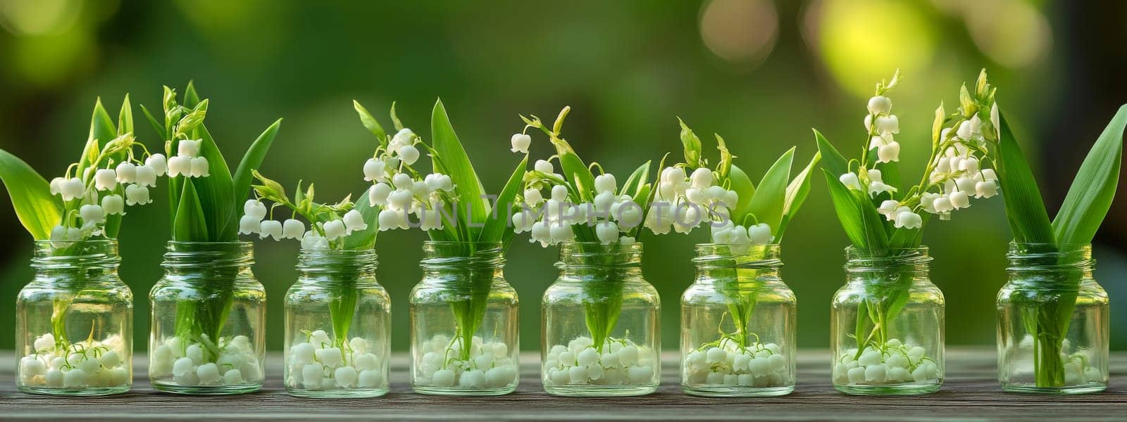 Lily of the Valley Essential Oil in a Small Bottle, Generative AI, nature