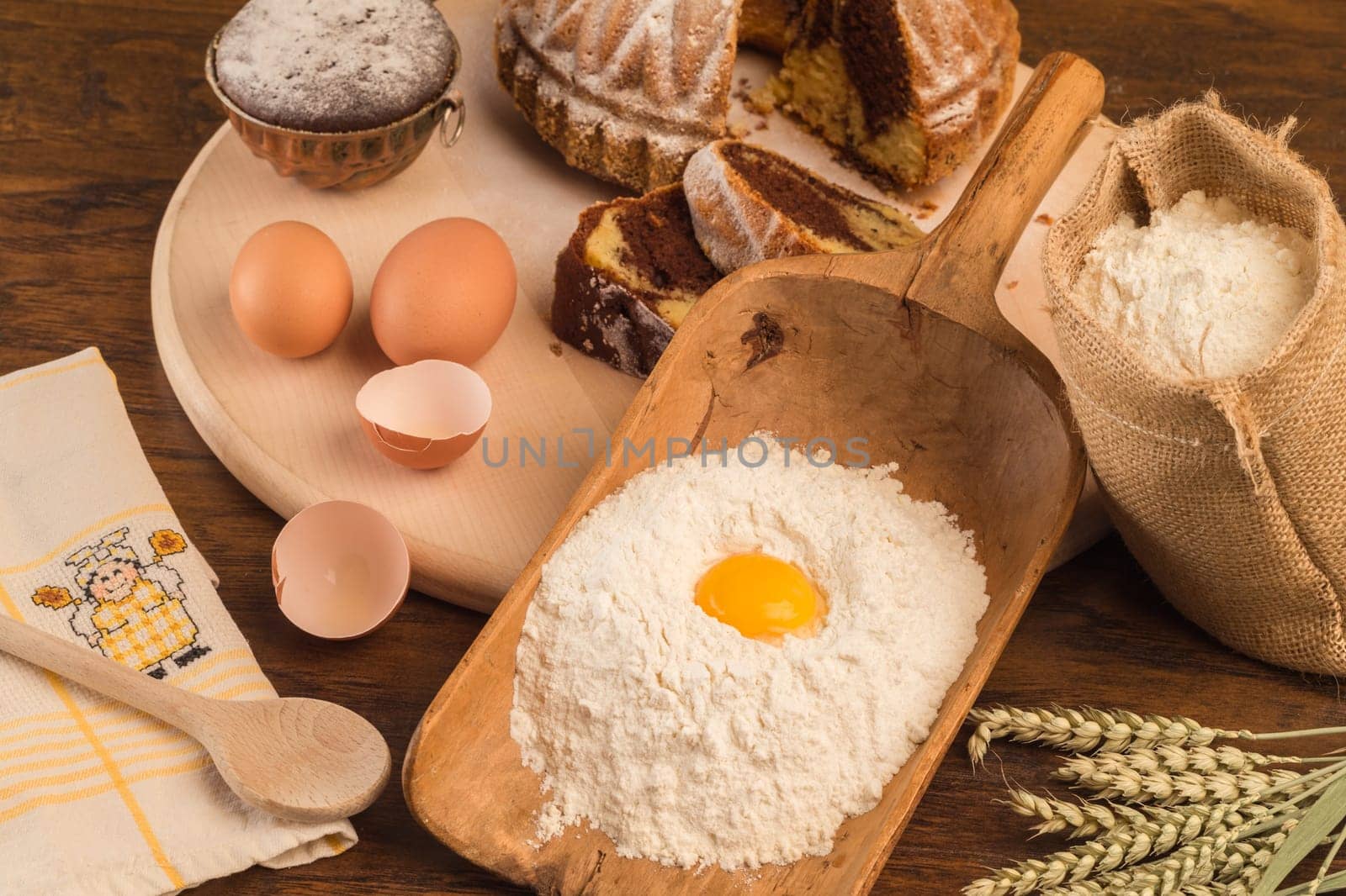 Baking cakes