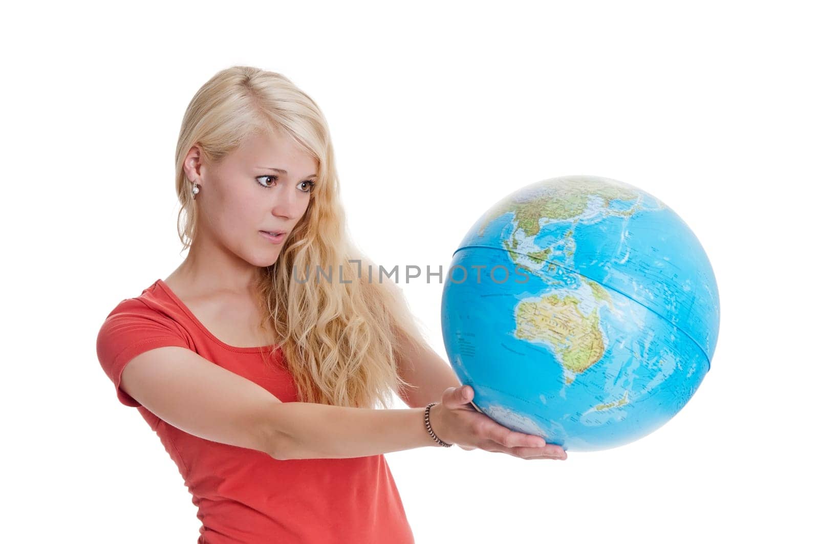 Woman with Globe