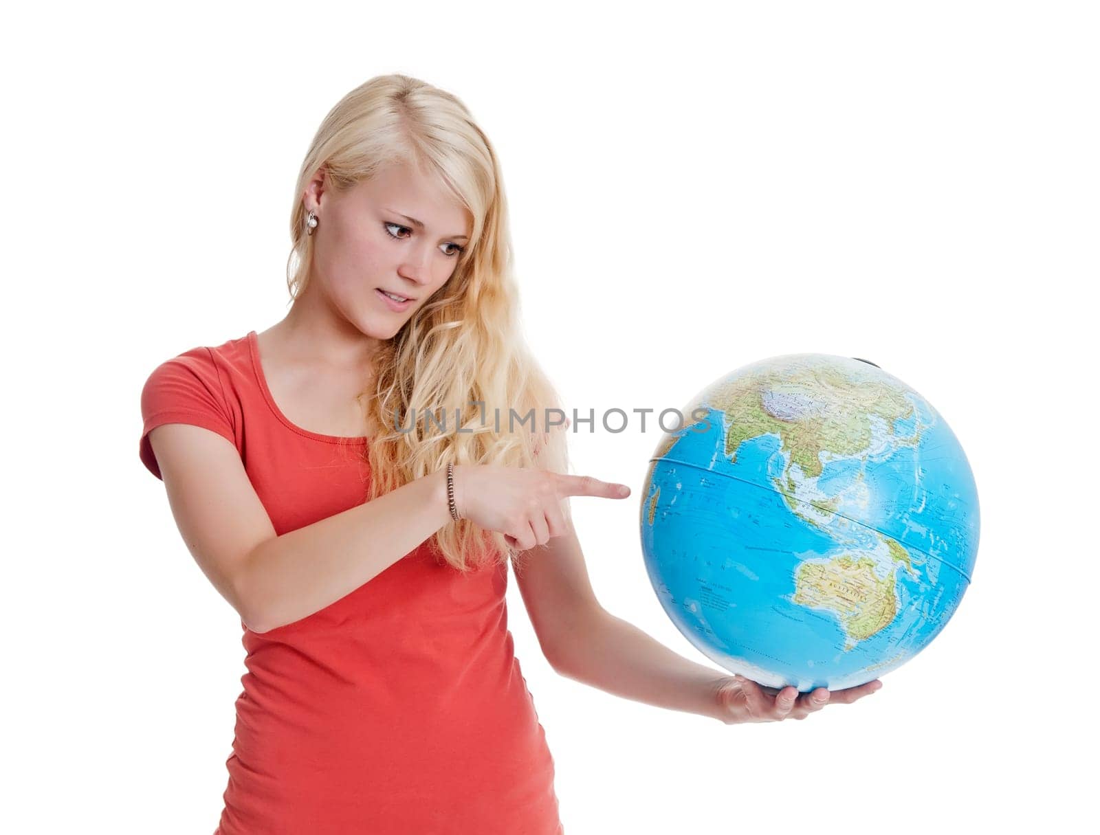 Woman with Globe