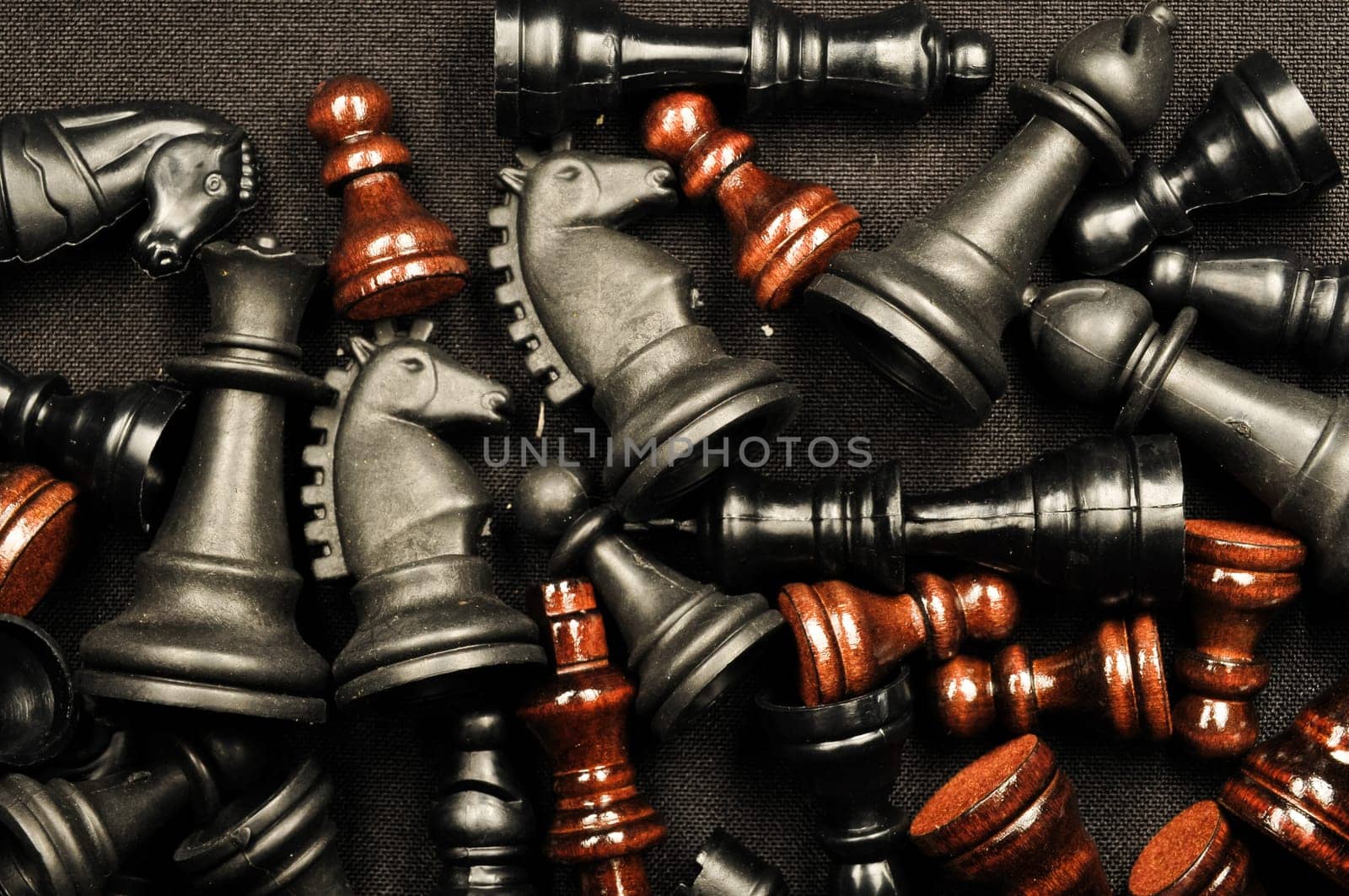 Chess Texture Pattern on a Black Background