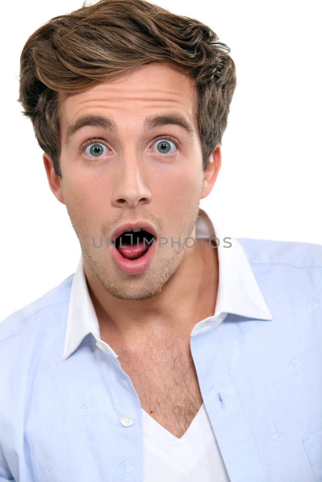 Shocked looking make