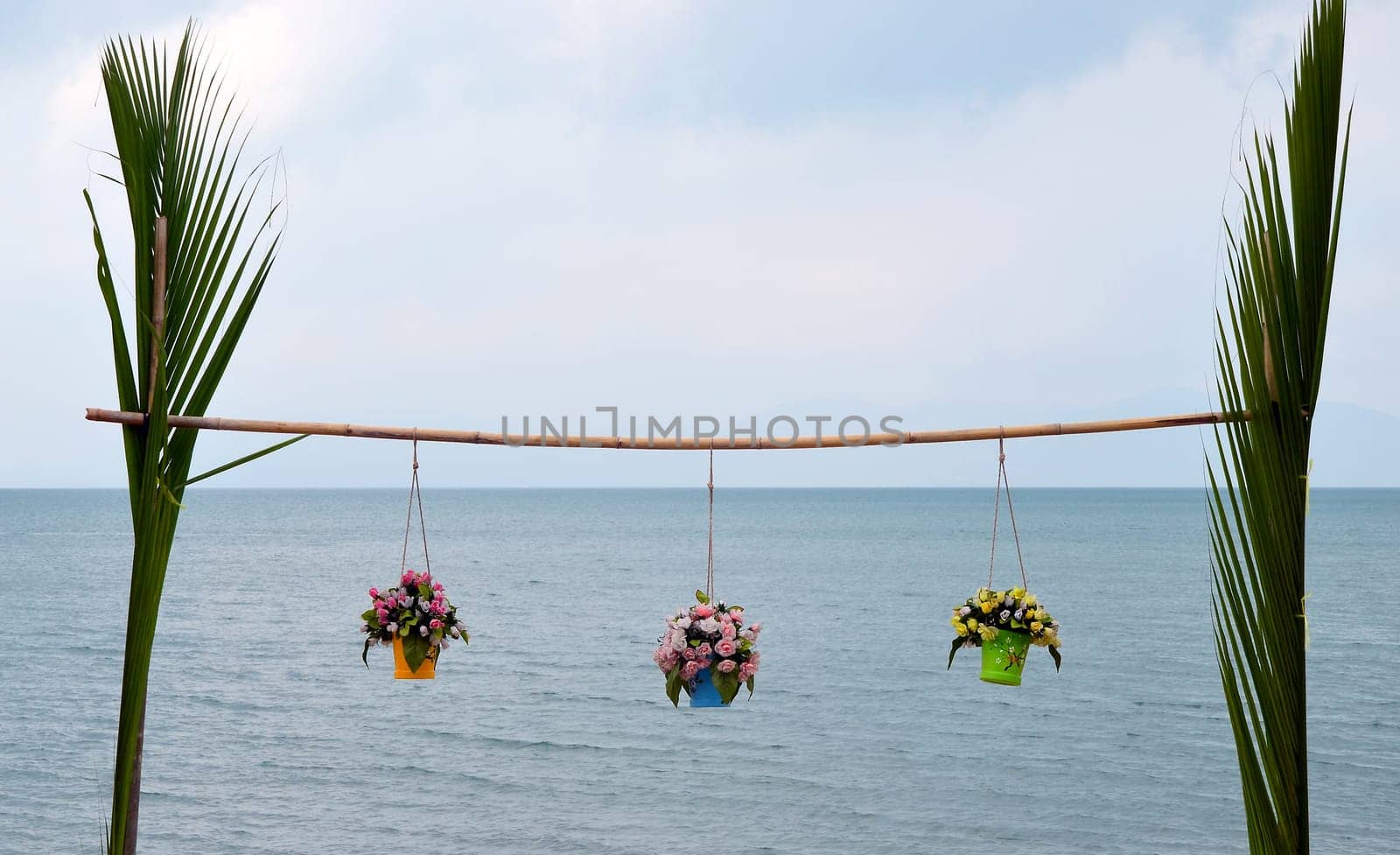 Flower trio off the pole