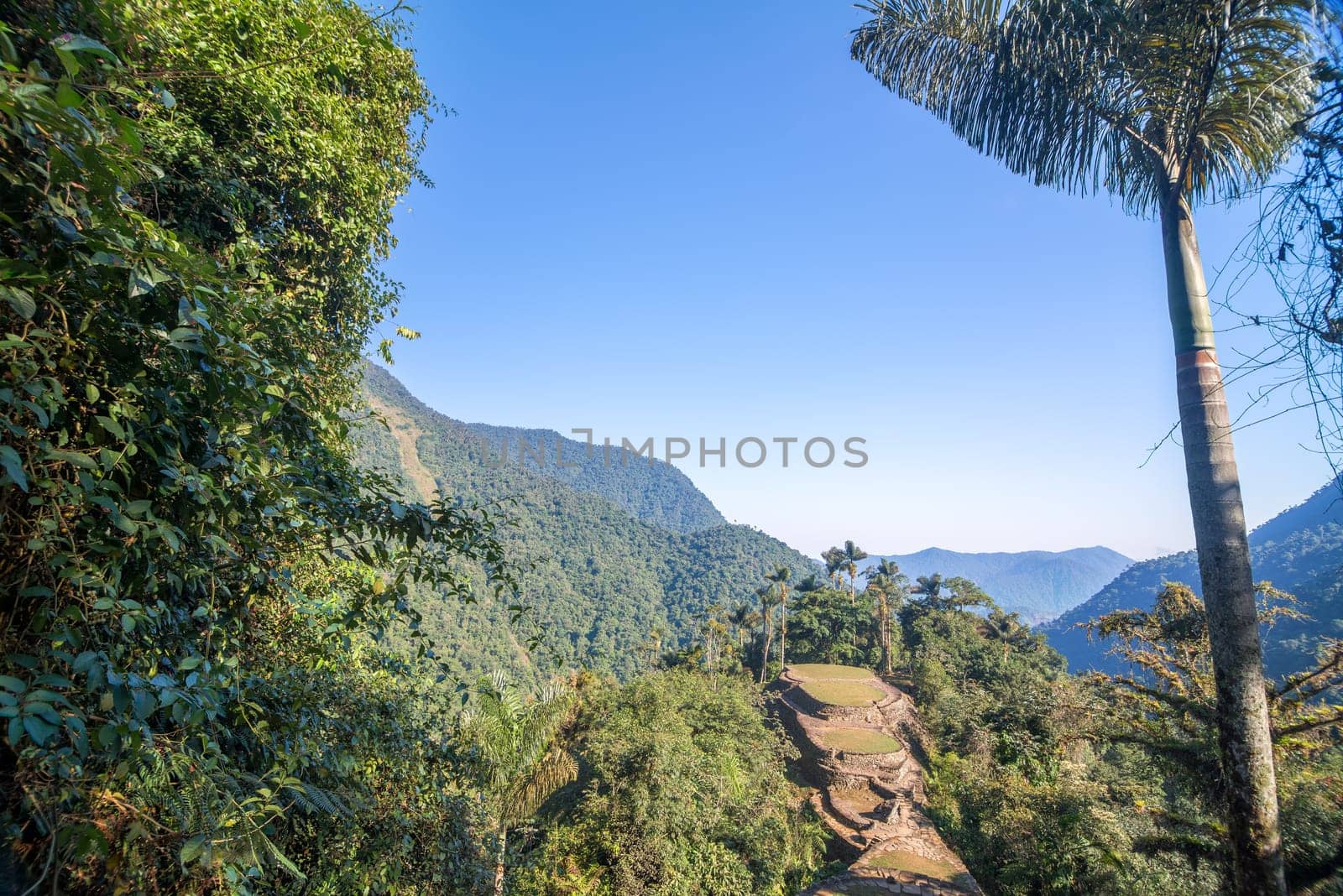 The Lost City, or Ciudad Perdida in the Sierra Nevada de Santa Marta mountain range in Colombia