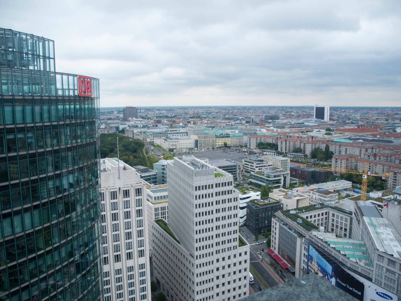 Berlin,Germany,September 11,2013: Berlin overview of Potsdamer Platz with horizon