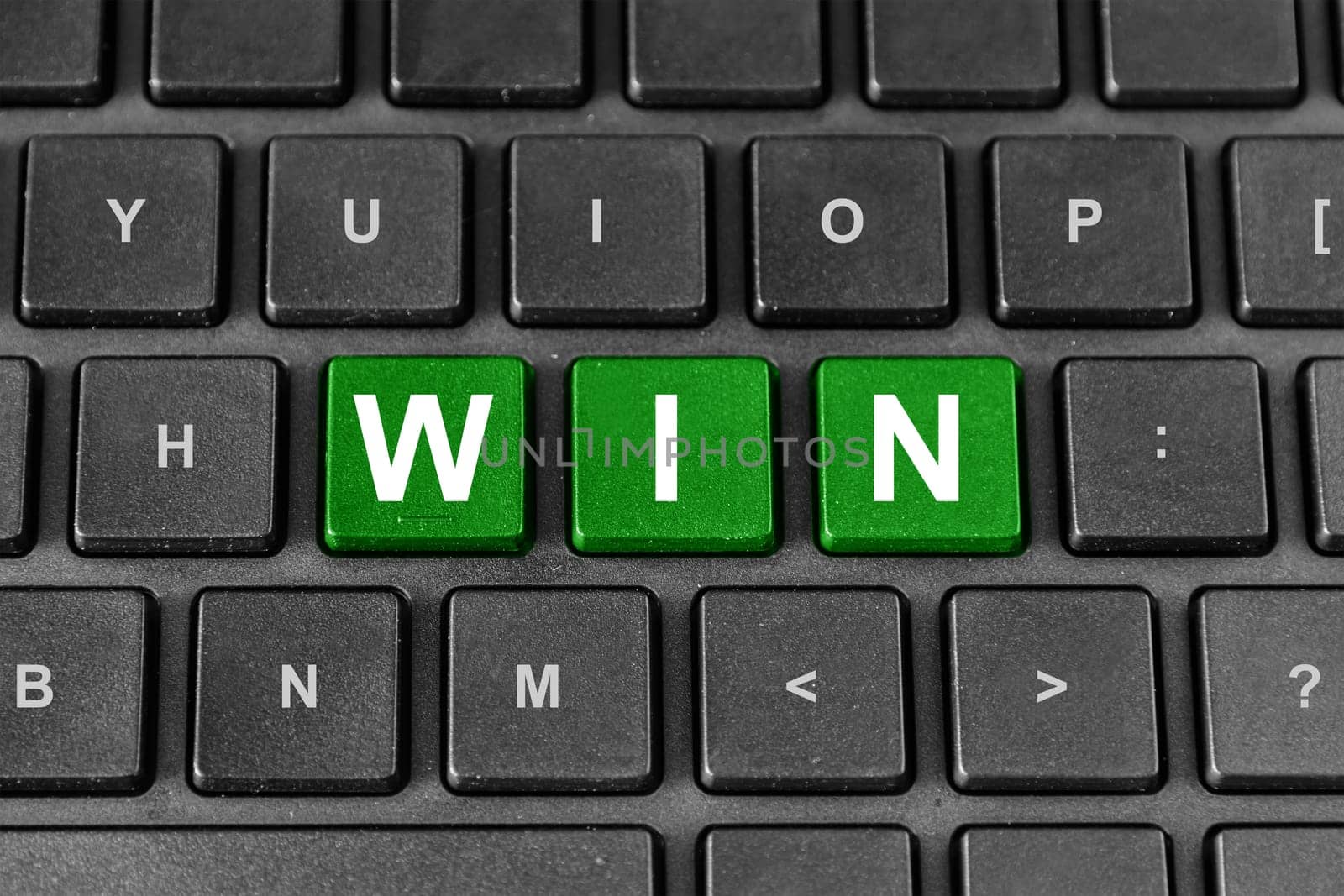 Win green word on keyboard