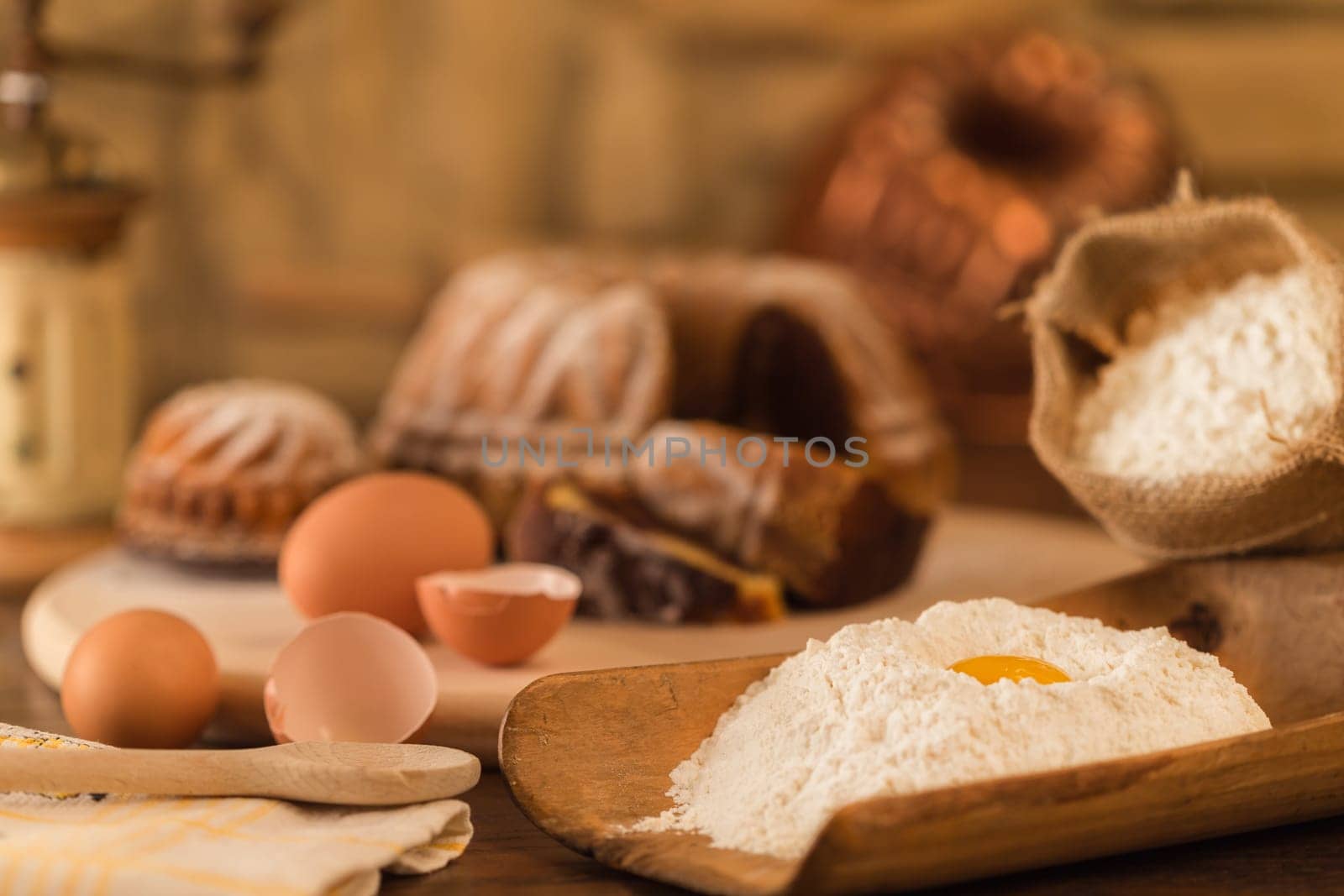 Baking cakes