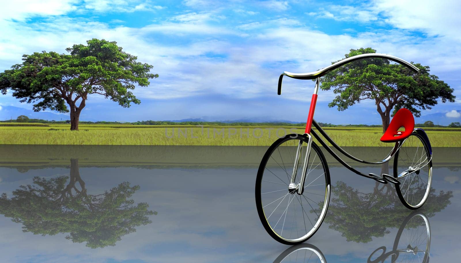 concept of electric bike for adv or others purpose use