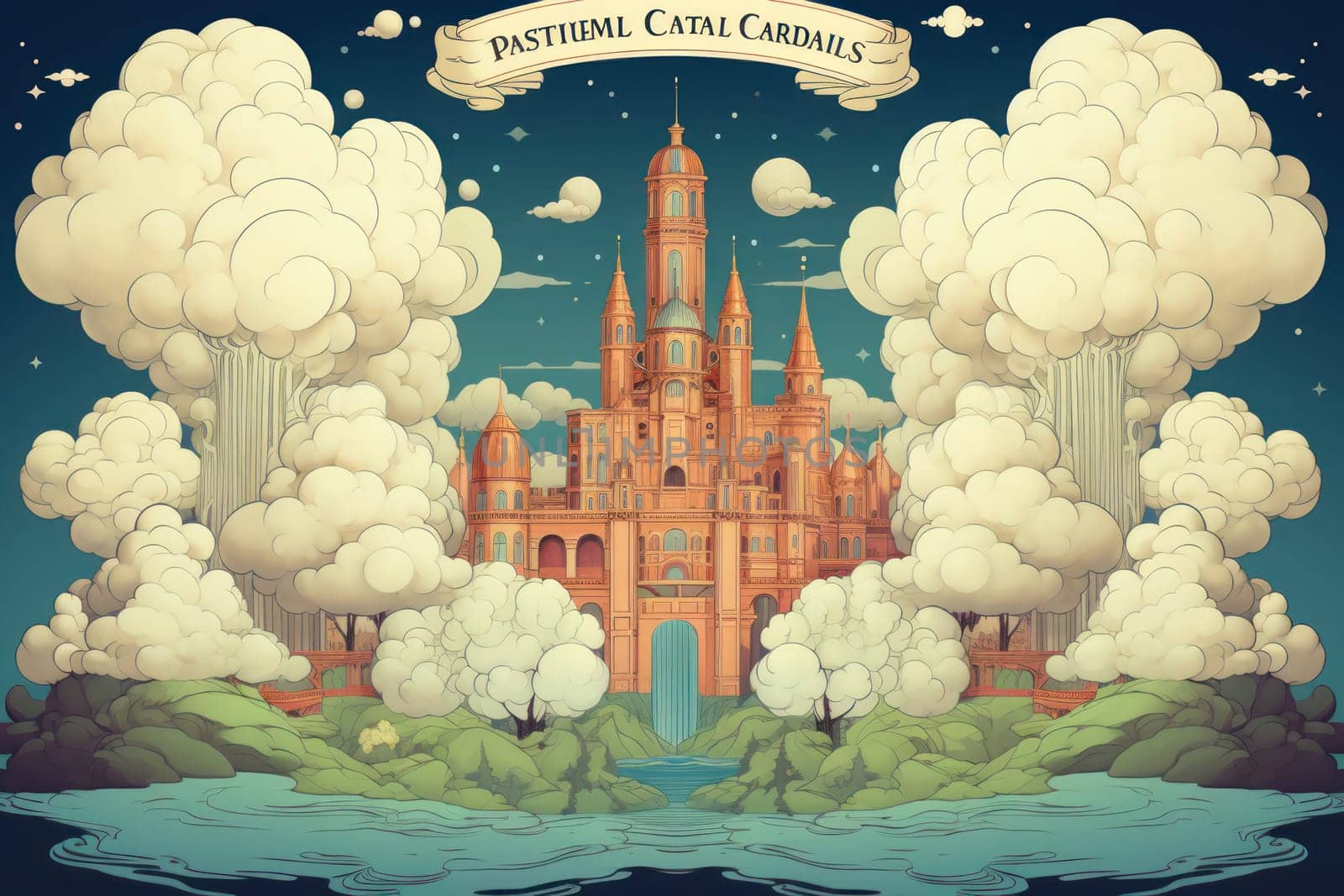In the realm of fantasy, whimsical cloud castles grace the skies, defying gravity and capturing the imagination of dreamers.