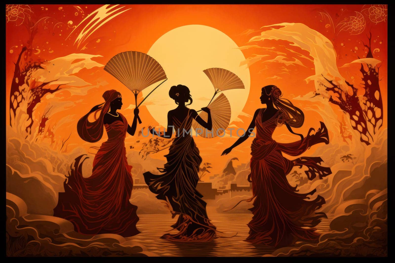 Immerse yourself in the realm of fantasy and behold the awe-inspiring sight of whirling sandstorm djinns.