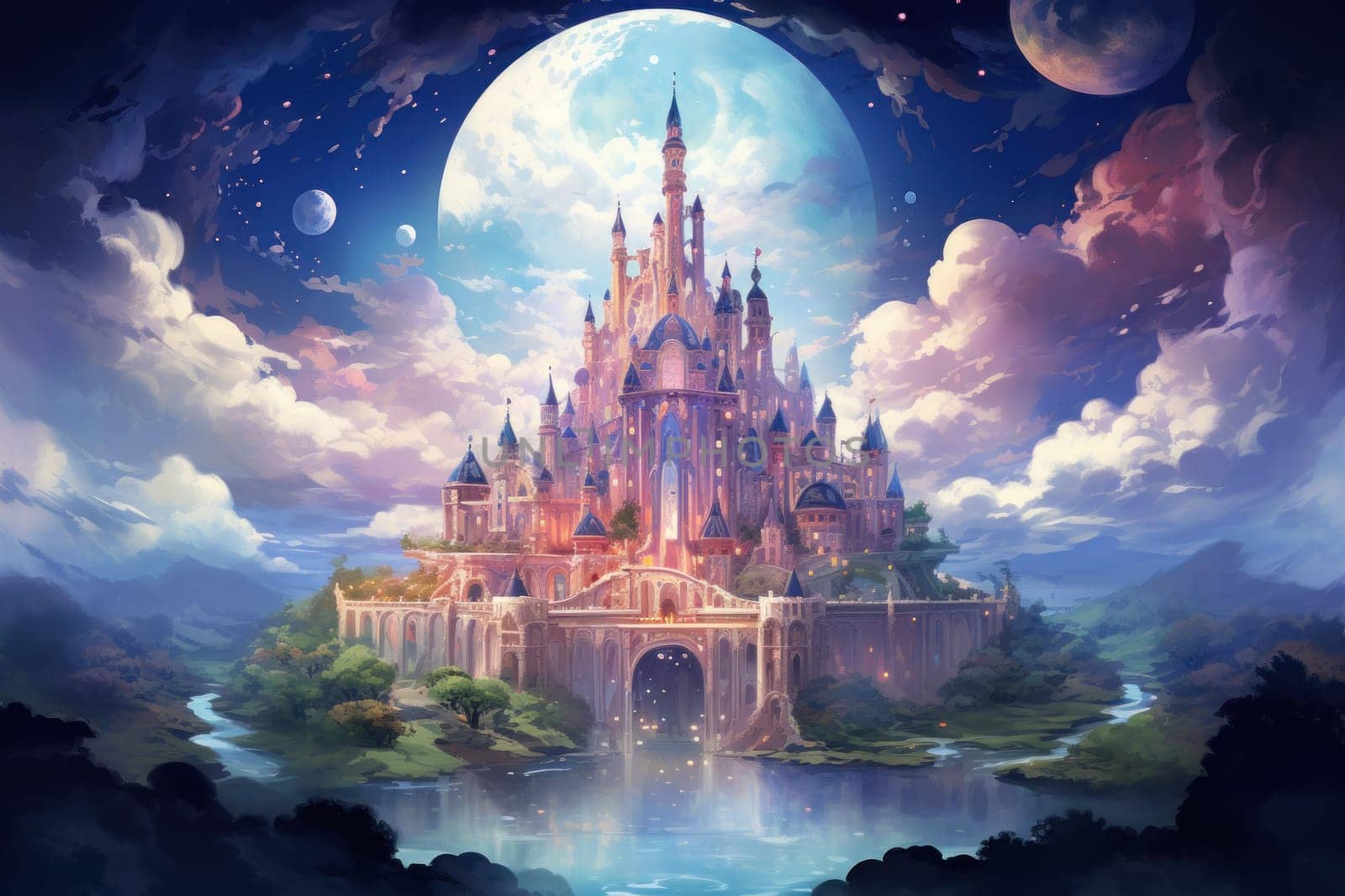 In the realm of fantasy, whimsical cloud castles grace the skies, defying gravity and capturing the imagination of dreamers.