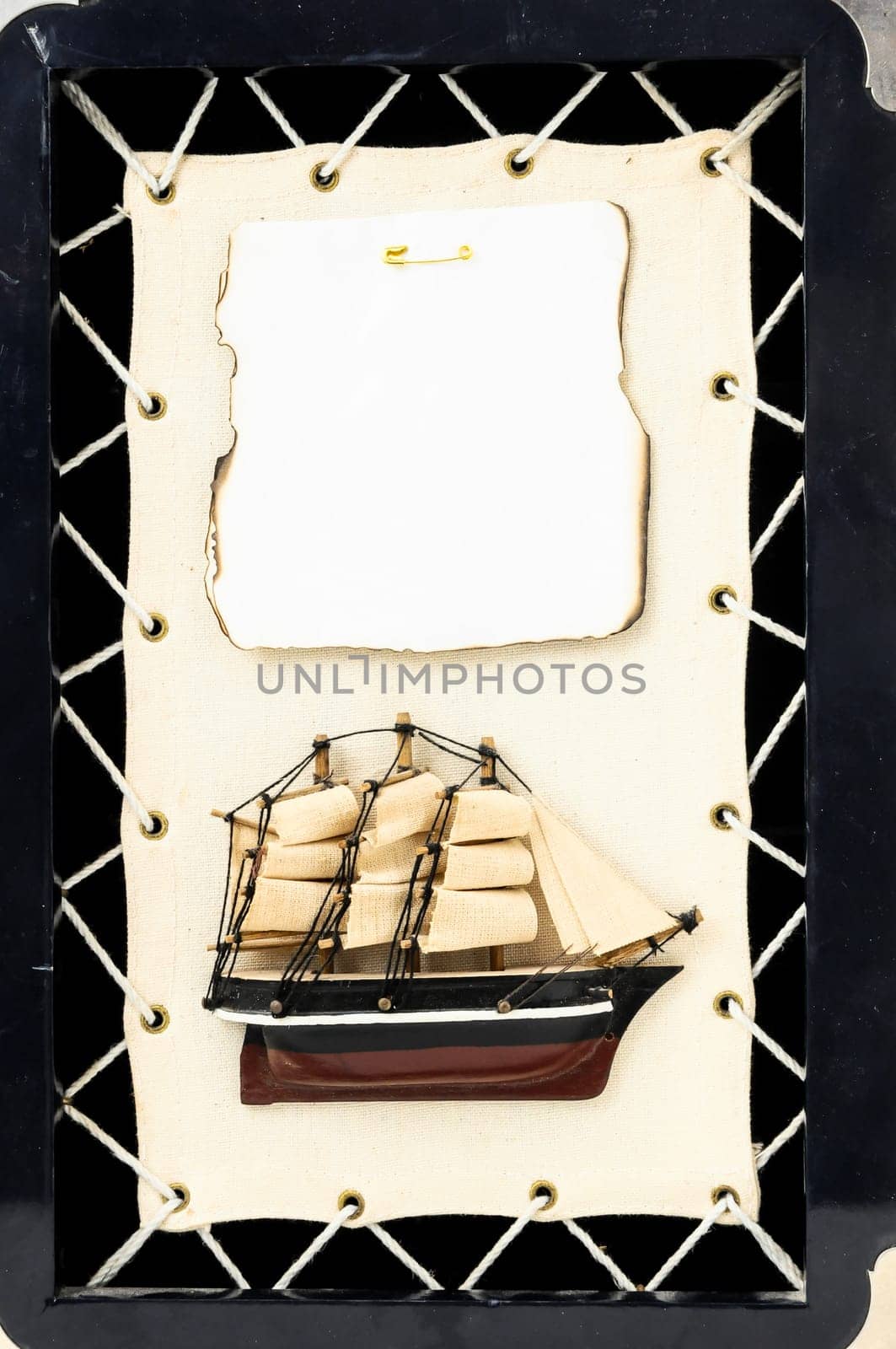Beautiful Vintage old Wooden Pirate Sail Boat Figurine