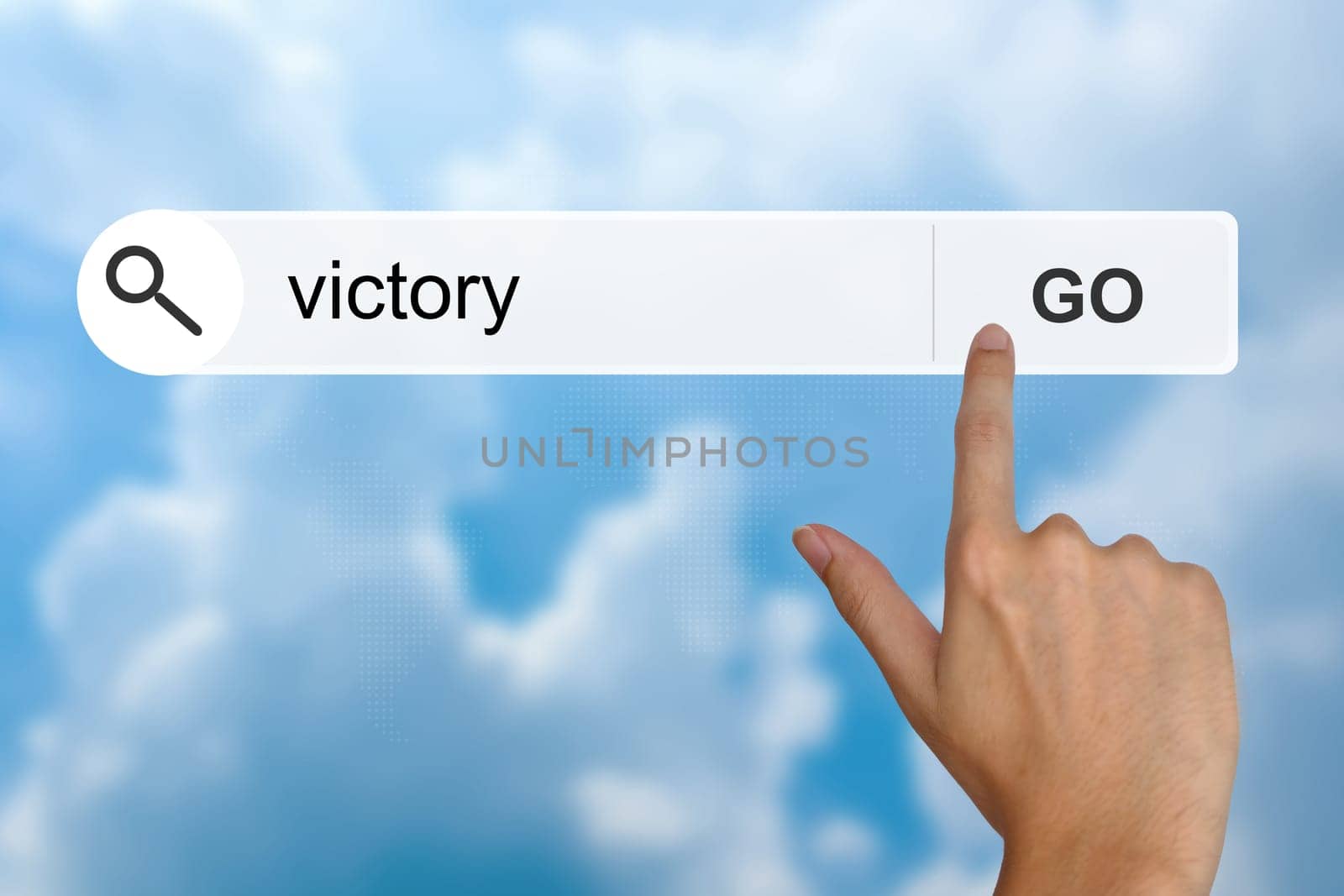 victory button on search toolbar