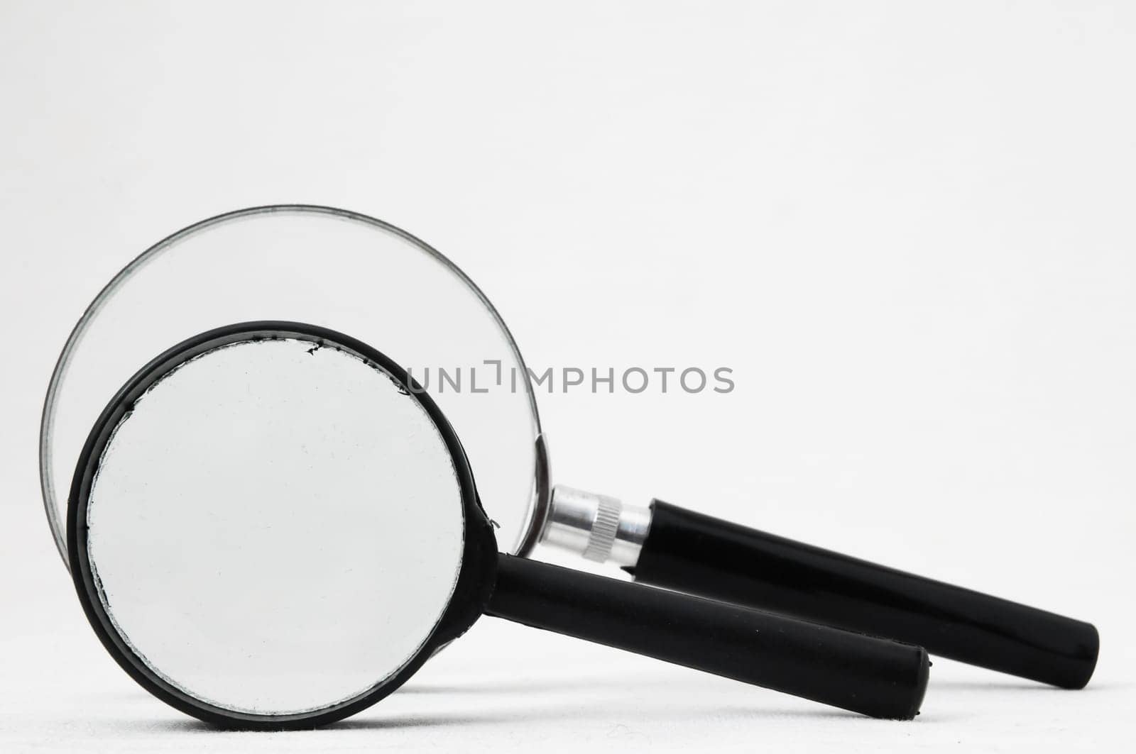 Magnifying Glass Loupe on a White Background