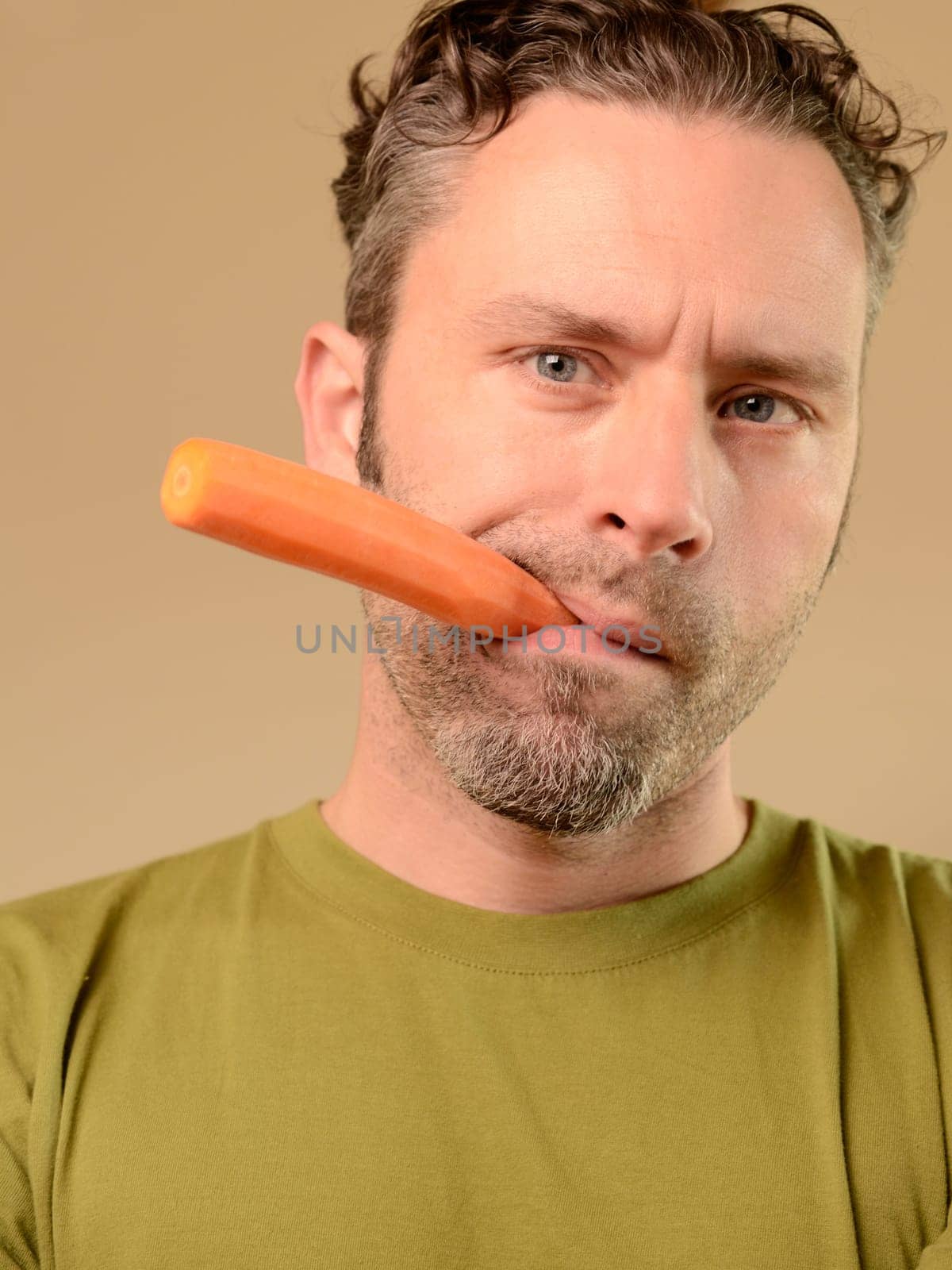 Man with a carrot