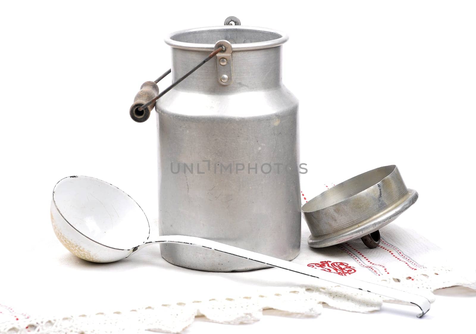 Milk jug open