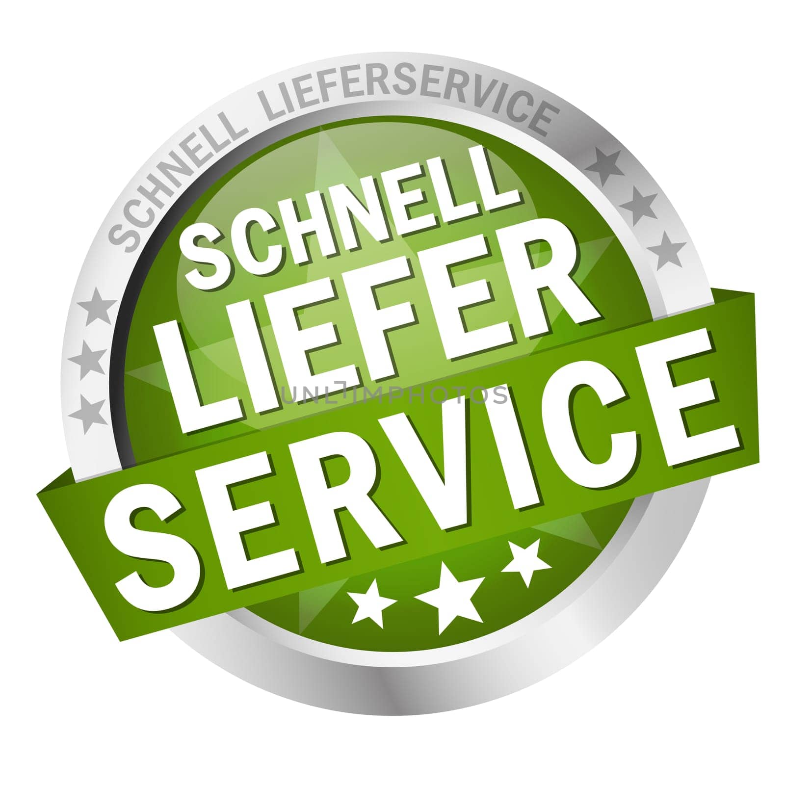 Button with banner " FAST DELIVERY SERVICE """