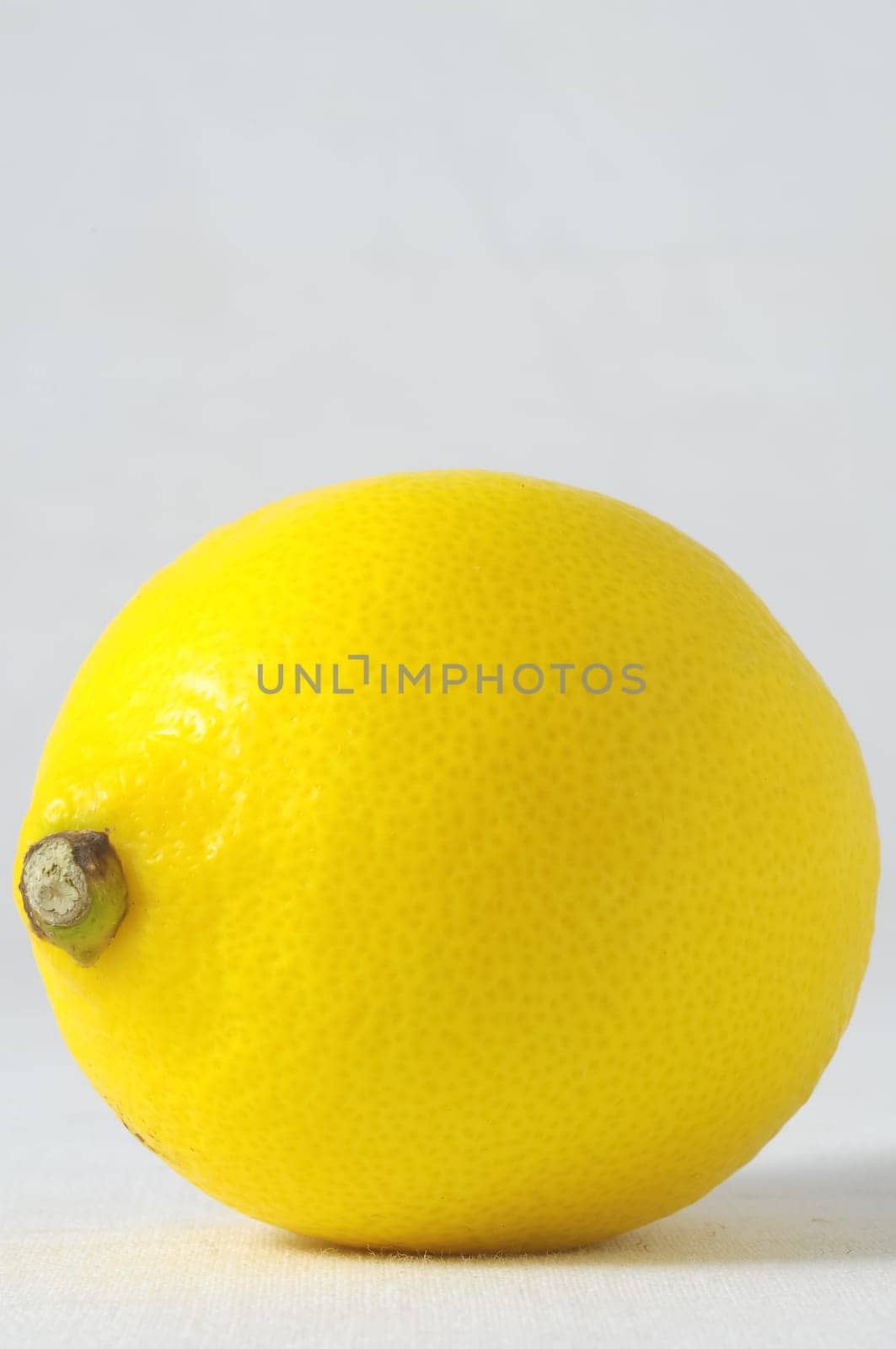 Very Ripe Healthy Lemon on a White Background