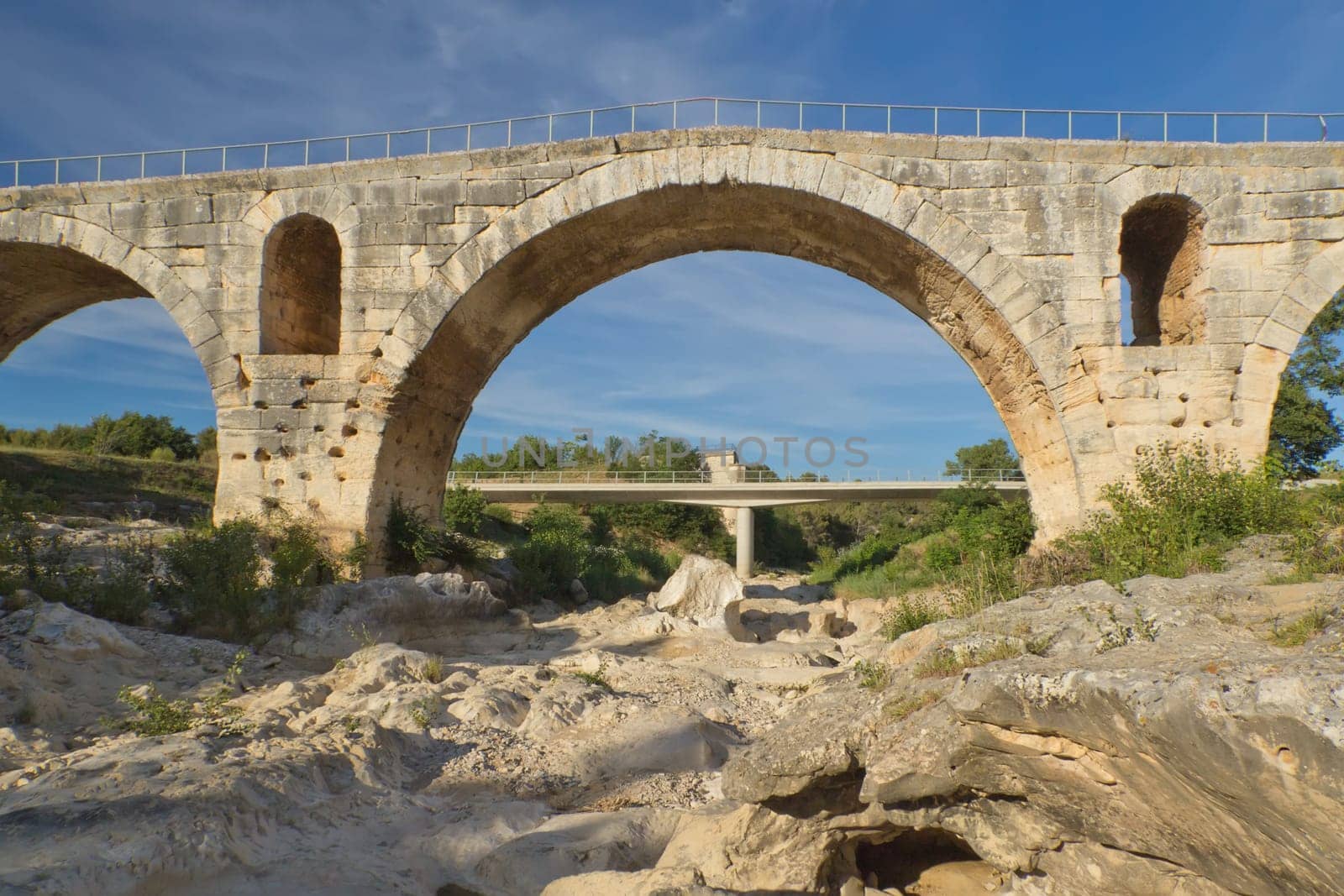 Ancient Roman bridge of Pont Julien (Provence, France)