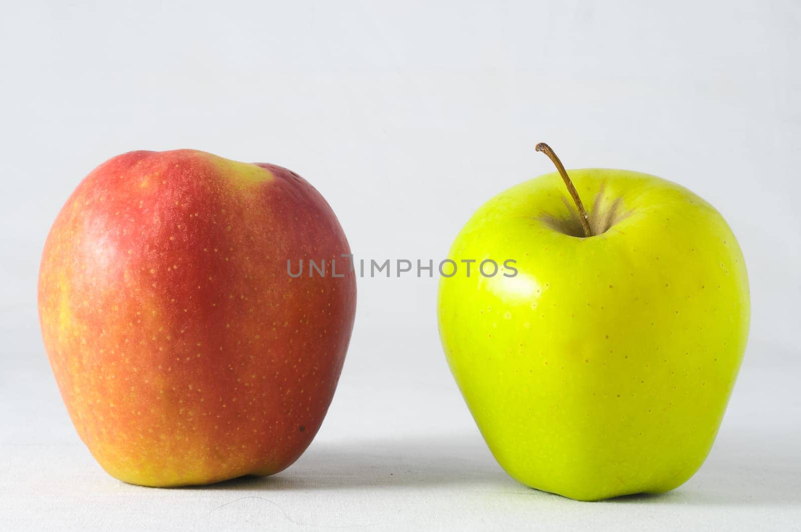 Very Ripe Healthy Apple on a White Background