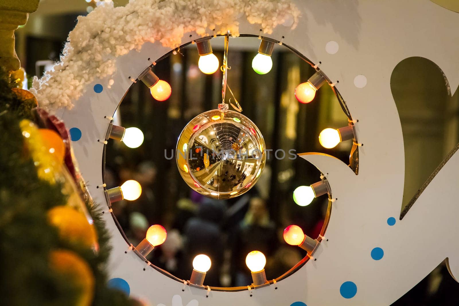 Christmas bauble with lights