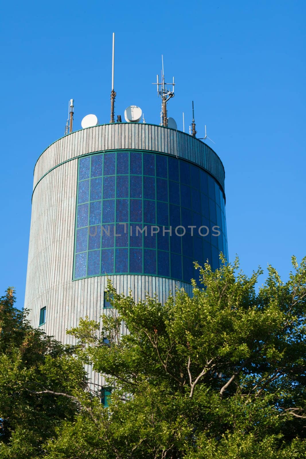Tower top on the inselberg towers over trees