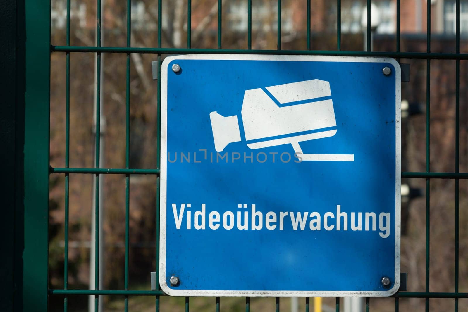 Sign with the words "Video surveillance"""