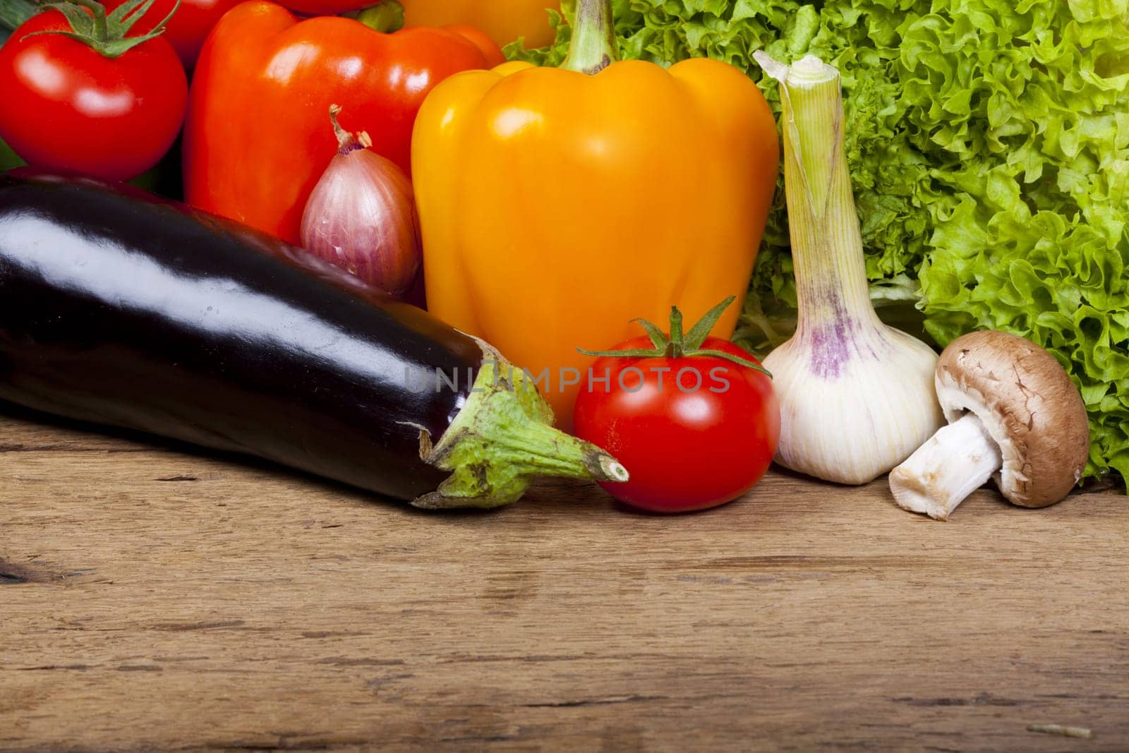 Healthy cooking with lots of vegetables