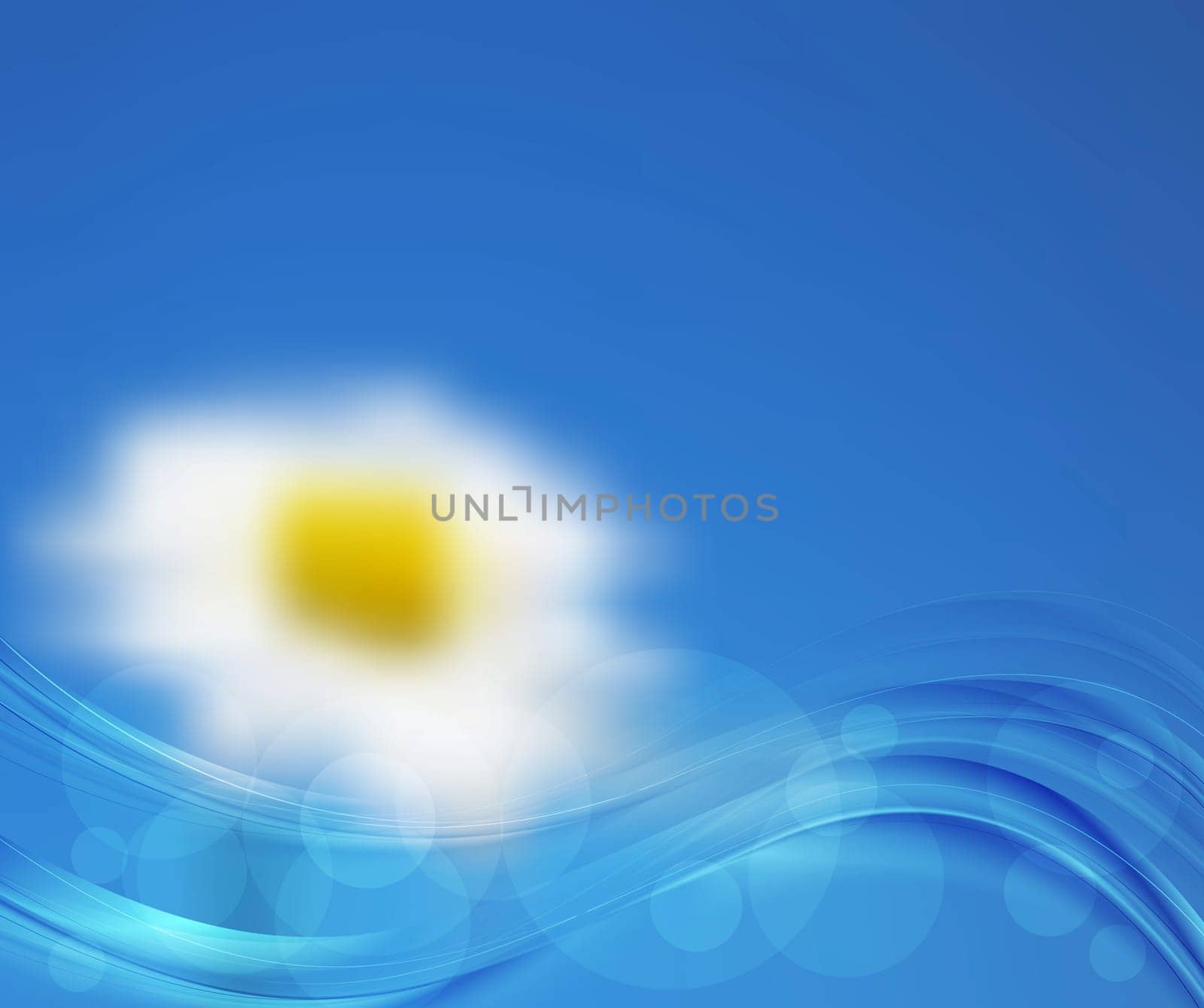 Abstract nature vector background. Gradient mesh