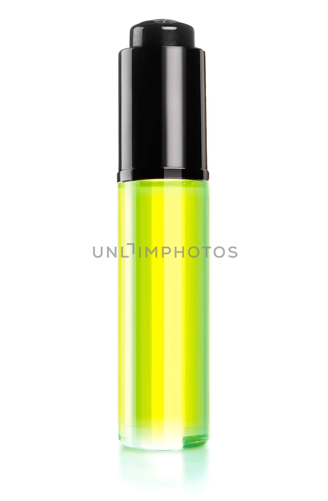 Bottle of perfume on white background, (clipping work path included).