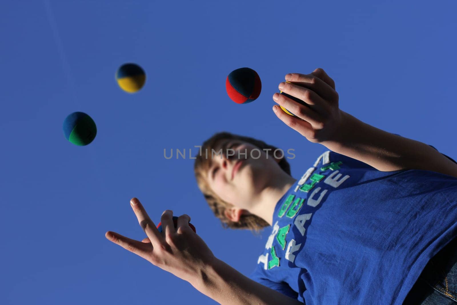 Concentration exercise,juggling