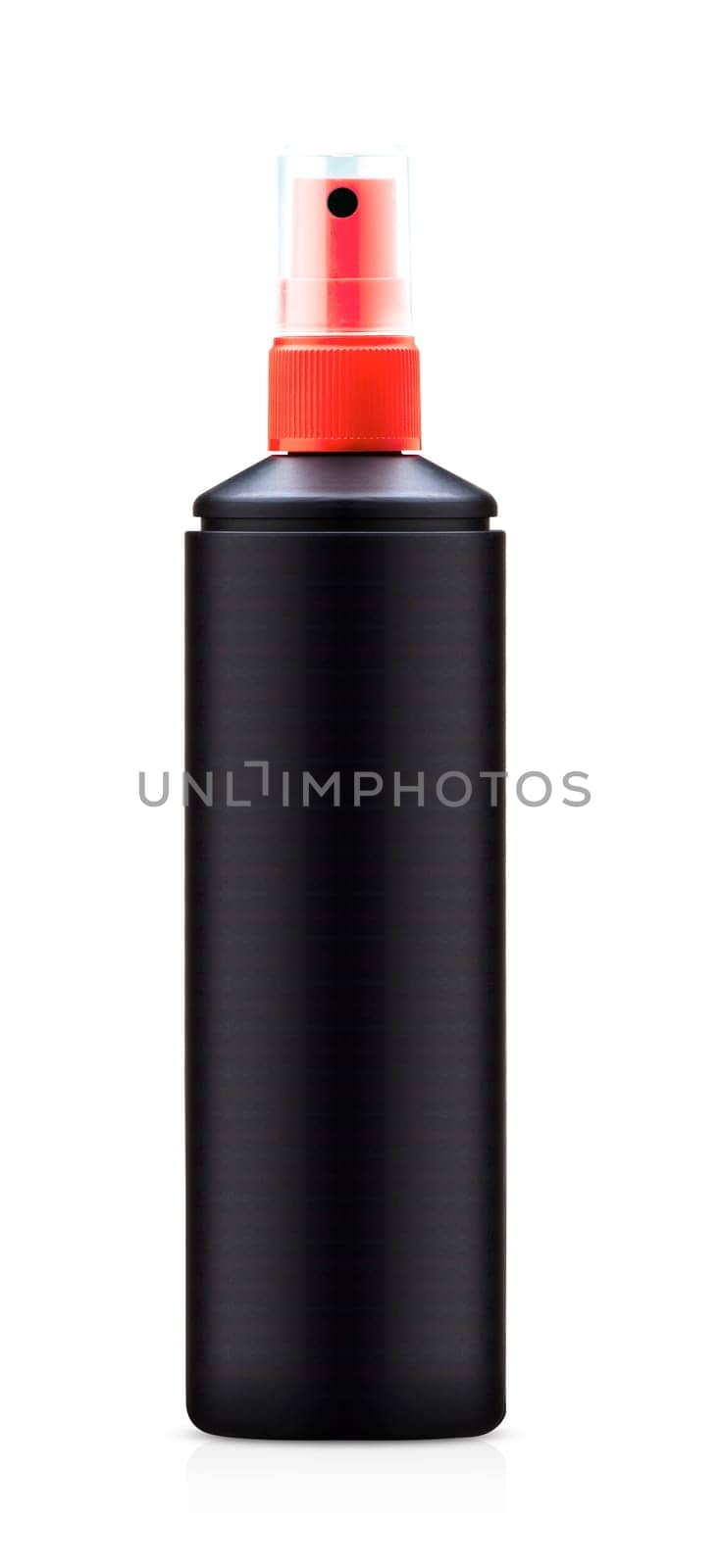 Spray Medicine Antiseptic Plastic Bottle on white background (with clipping work path)
