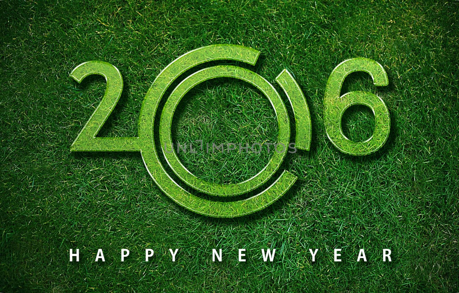Happy new year 2016, with ecology concept for 2016 year