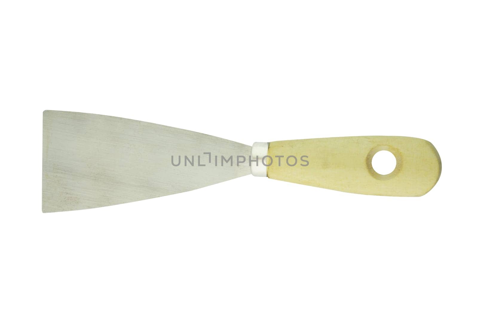 isolated of wall scraper over white (clipping work path included).