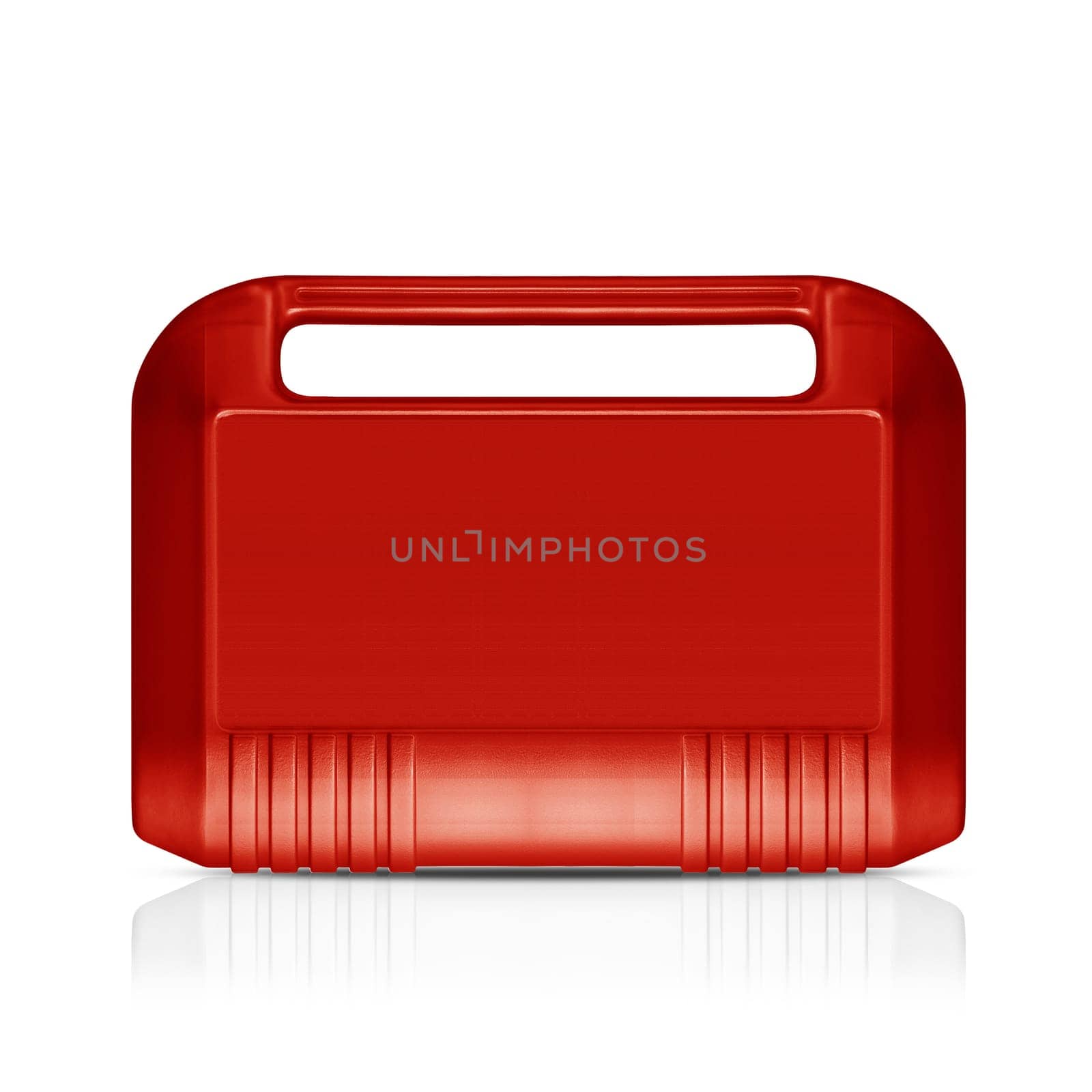 Three dimentional tool box or Toolkit isolated on white.  (with clipping work path)
