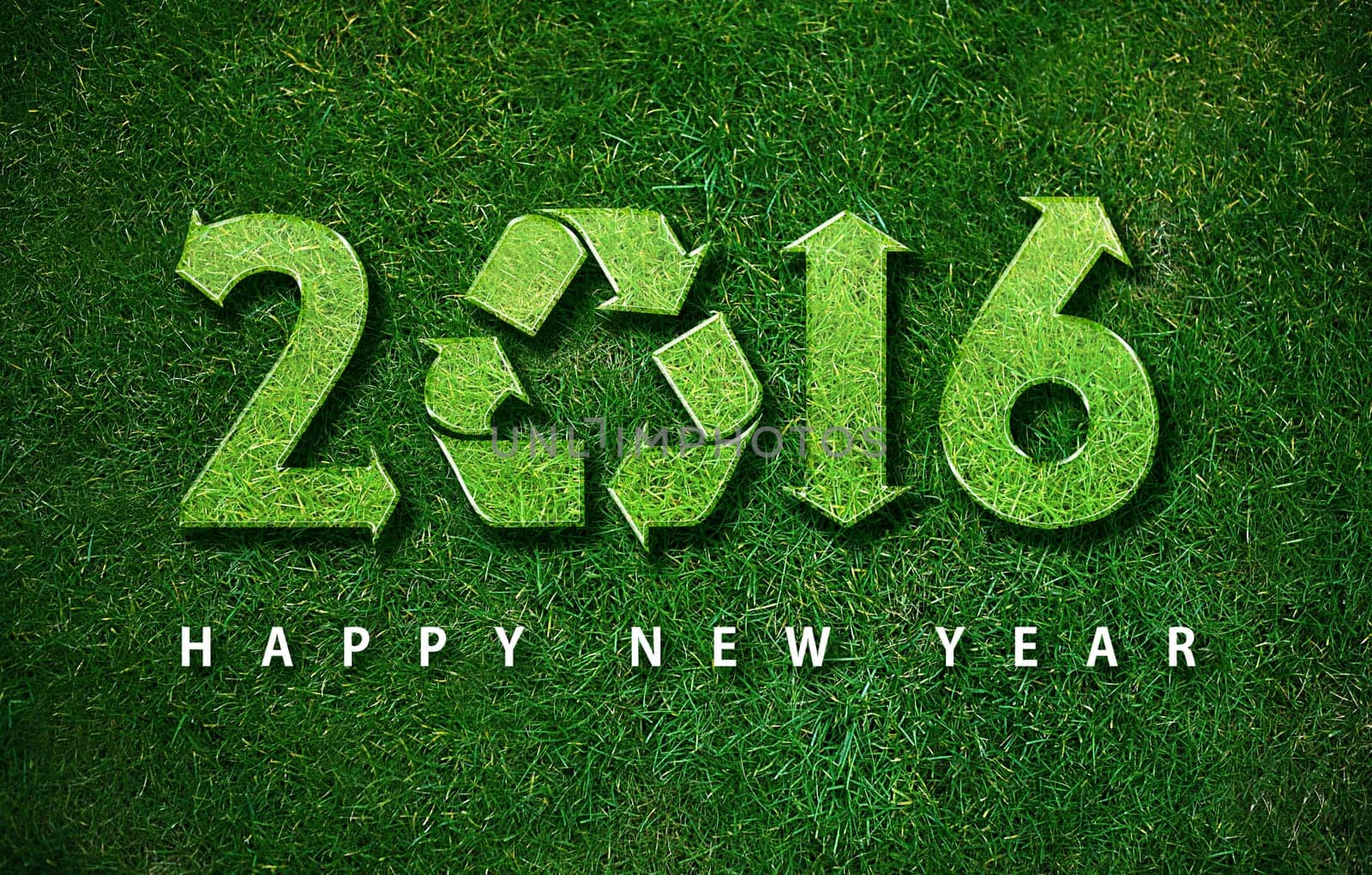 Happy new year 2016, with ecology concept for 2016 year, the same concept available for 2017 year.
